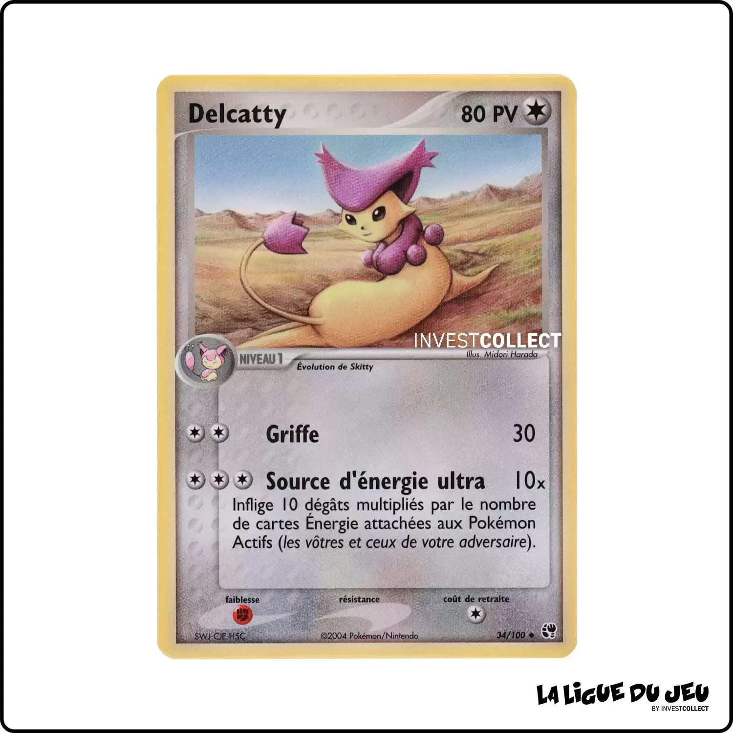 Peu commune - Pokemon - Tempête de Sable - Delcatty 34/100