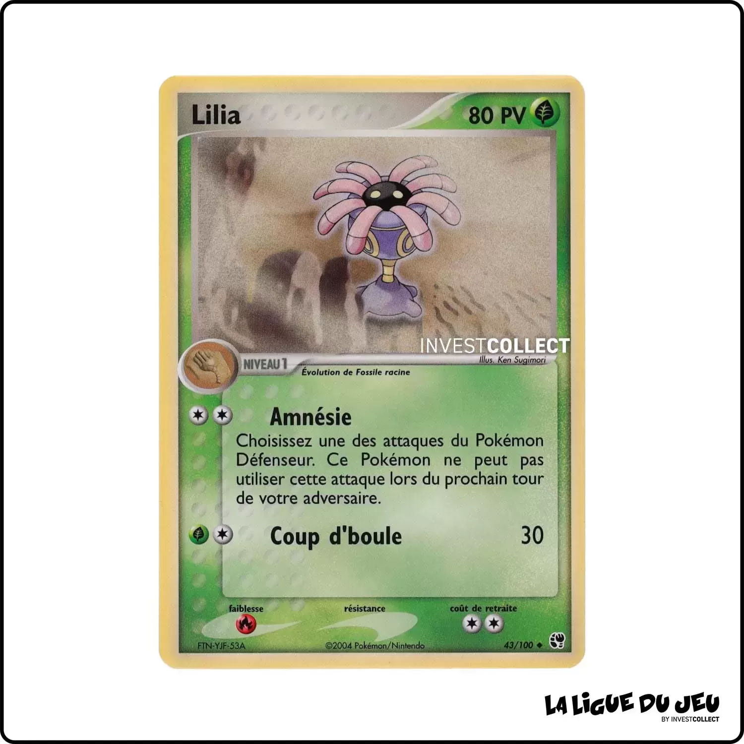 Peu commune - Pokemon - Tempête de Sable - Lilia 43/100