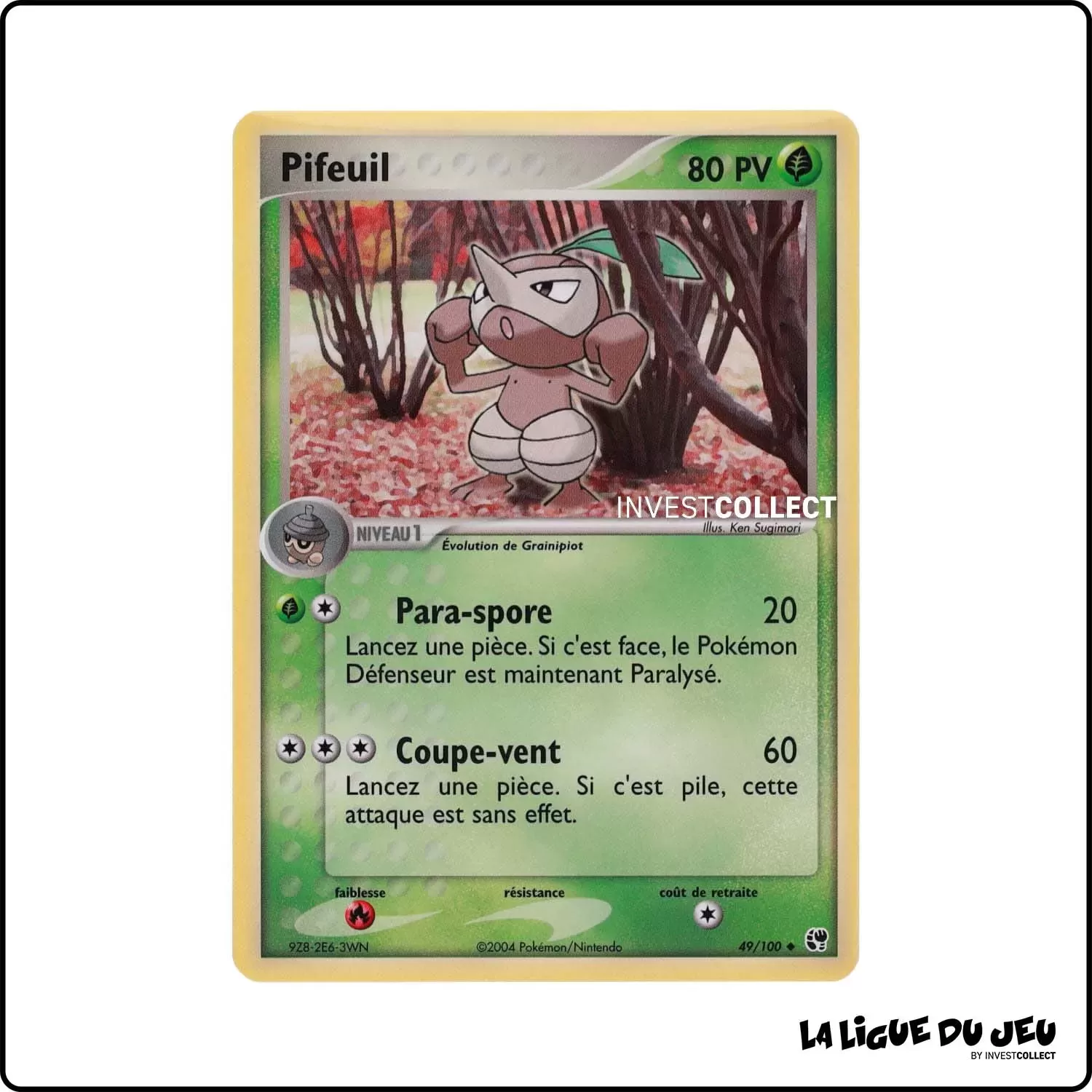 Peu commune - Pokemon - Tempête de Sable - Pifeuil 49/100