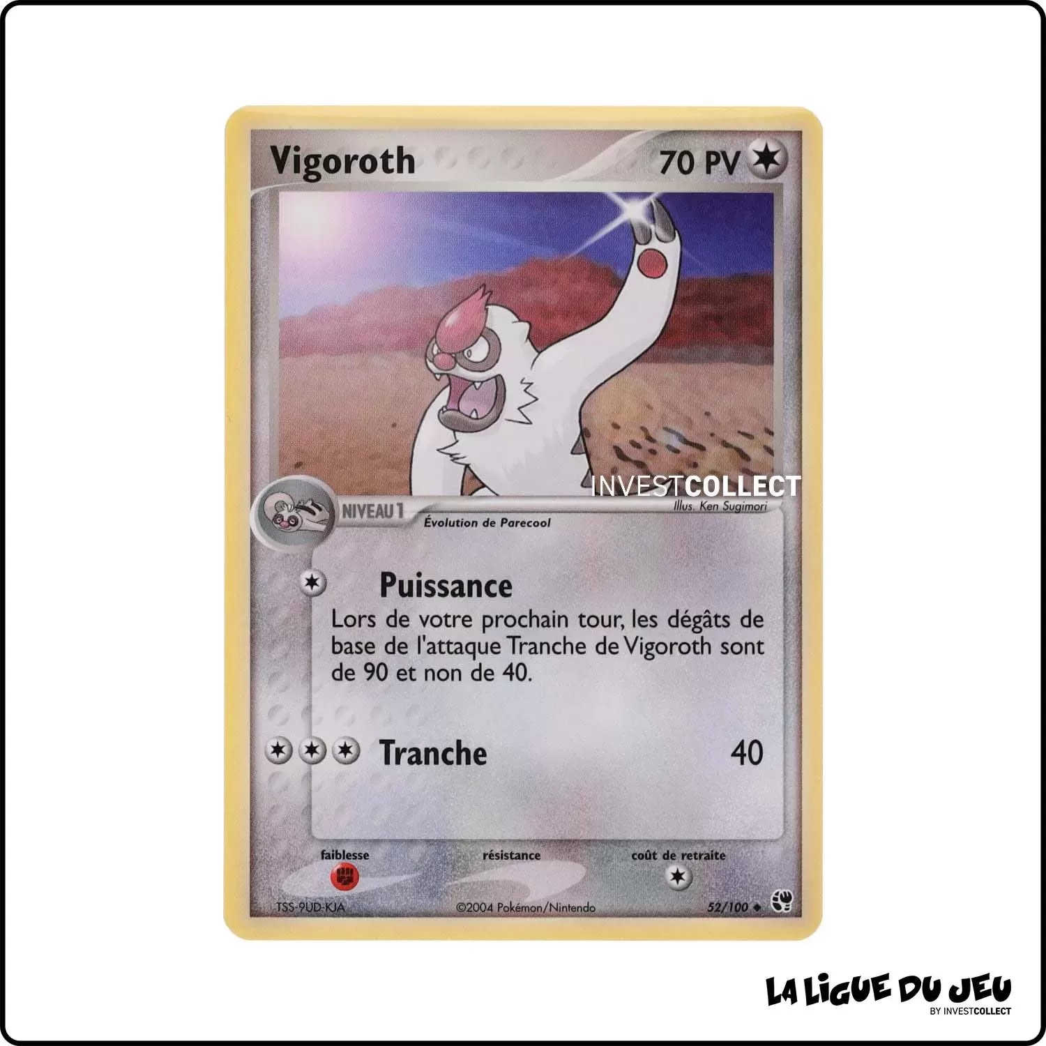 Peu commune - Pokemon - Tempête de Sable - Vigoroth 52/100