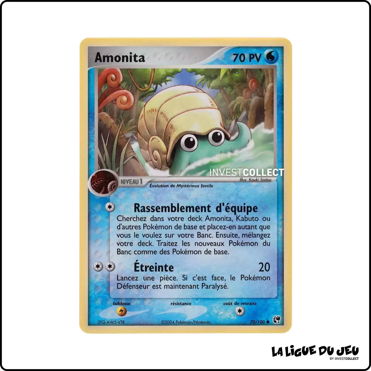 Commune - Pokemon - Tempête de Sable - Amonita 70/100