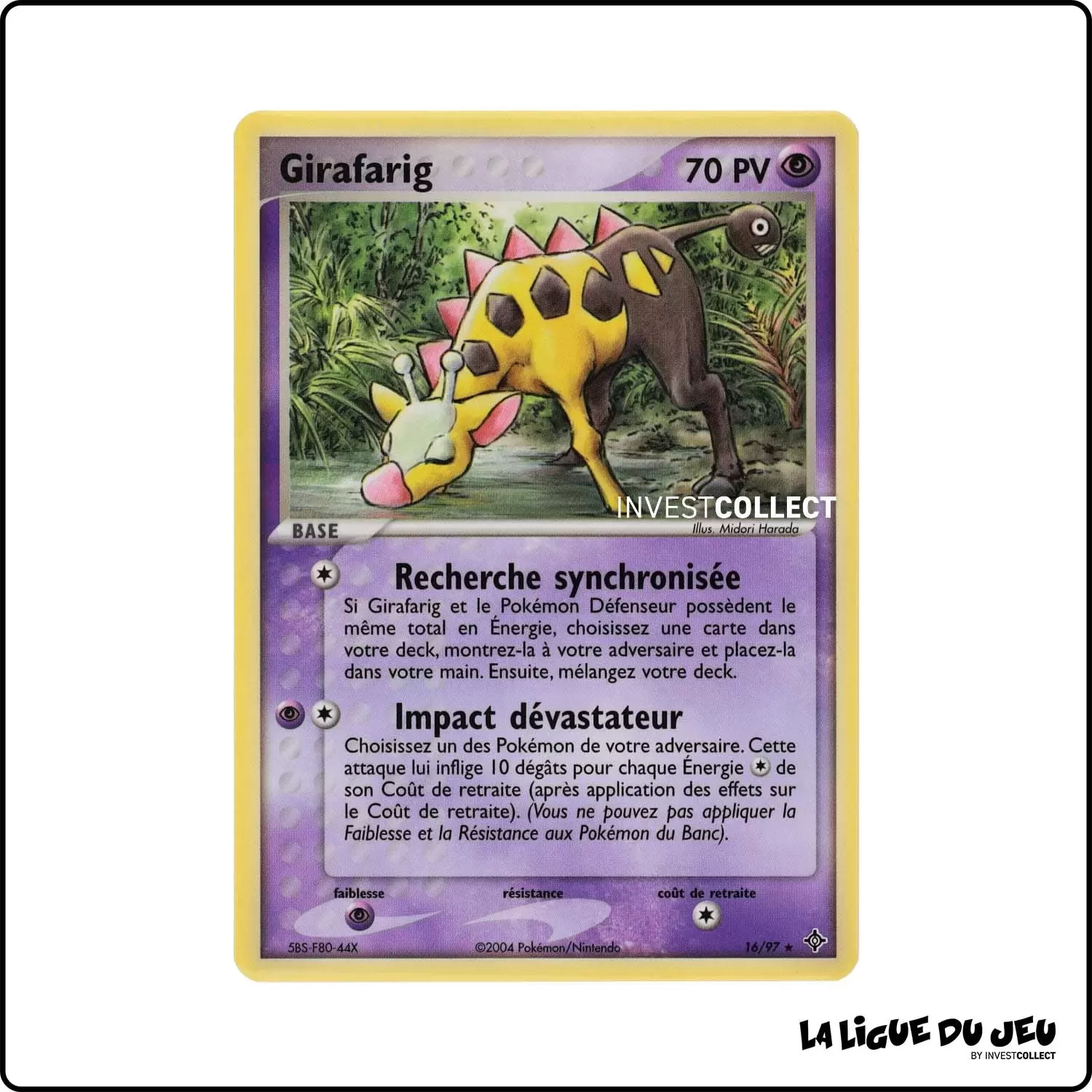 Rare - Pokemon - Dragon - Girafarig 16/97