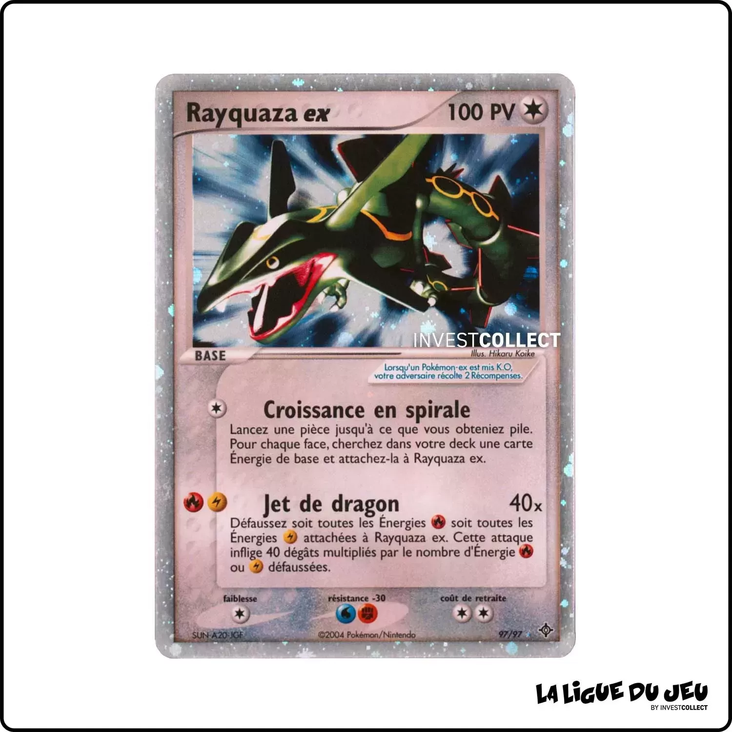 Ultra - Pokemon - Dragon - Rayquaza ex 97/97