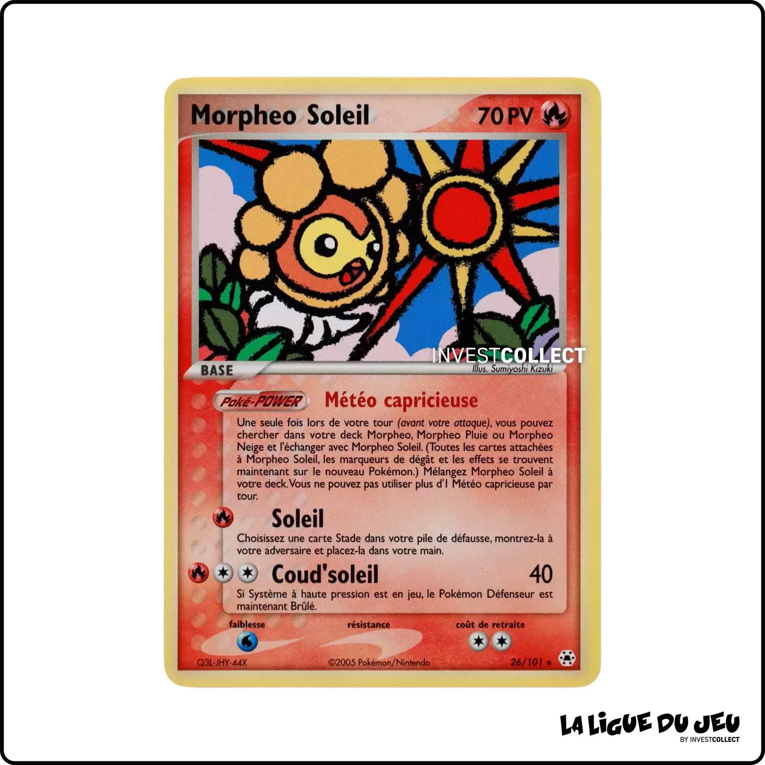 Rare - Pokemon - Légendes Oubliées - Morpheo Soleil 26/101