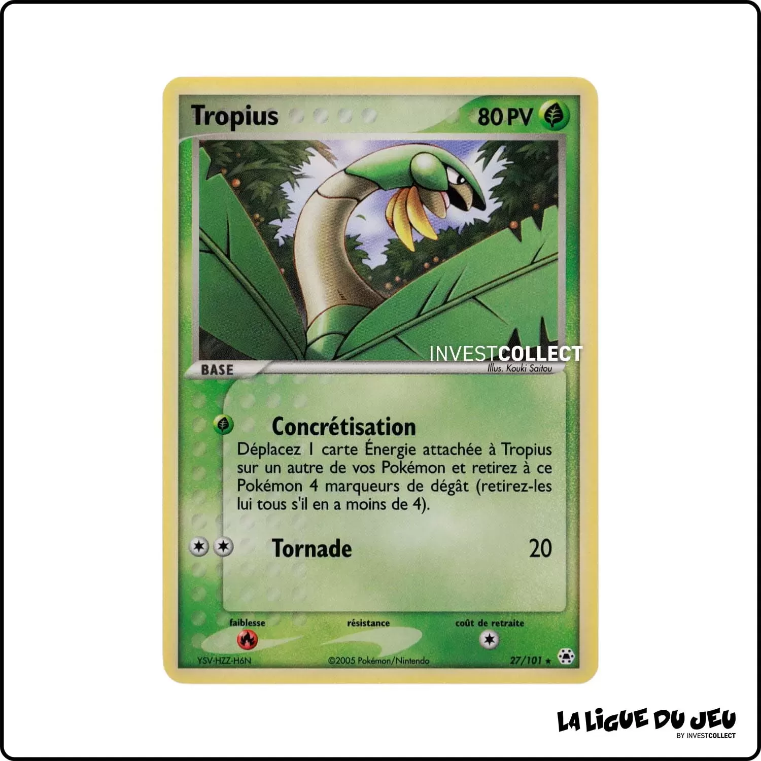 Rare - Pokemon - Légendes Oubliées - Tropius 27/101