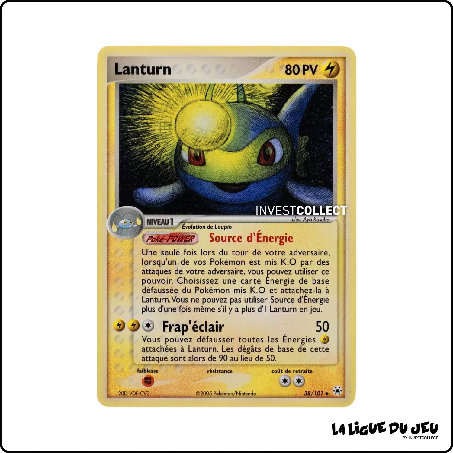 Peu commune - Pokemon - Légendes Oubliées - Lanturn 38/101