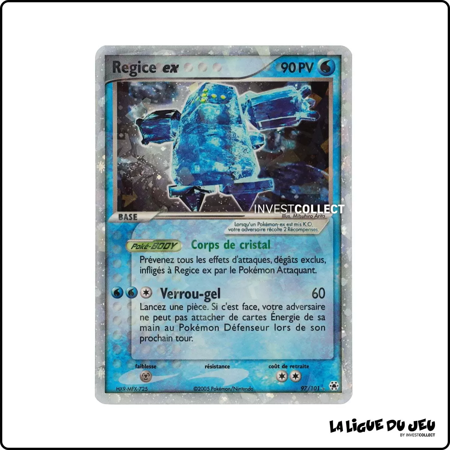 Ultra - Pokemon - Légendes Oubliées - Regice ex 97/101