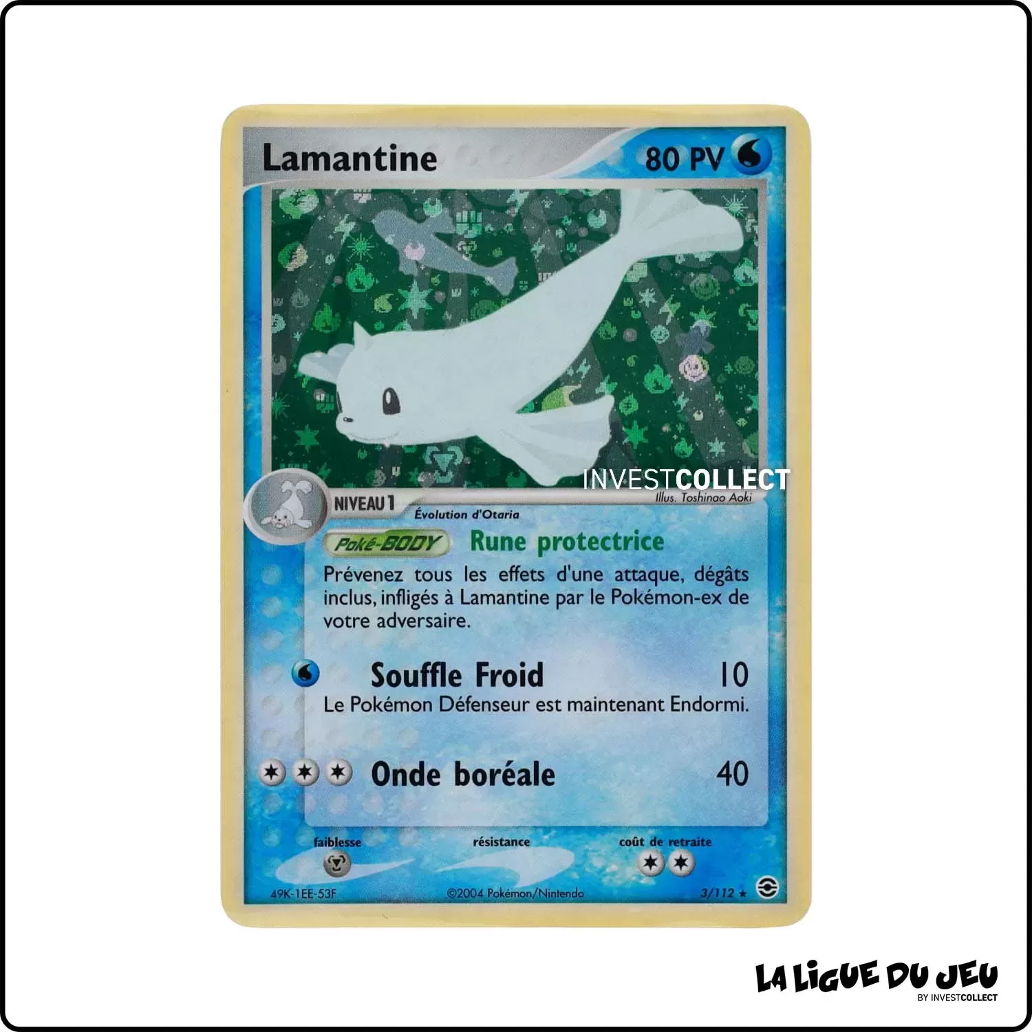 Holo - Pokemon - Rouge Feu Vert Feuille - Lamantine 3/112 Pokemon Company - 1