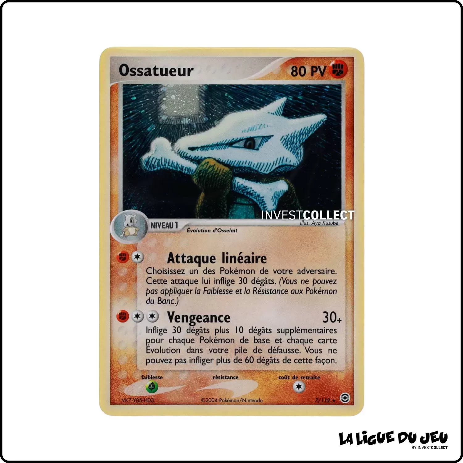 Holo - Pokemon - Rouge Feu Vert Feuille - Ossatueur 7/112 Pokemon Company - 1