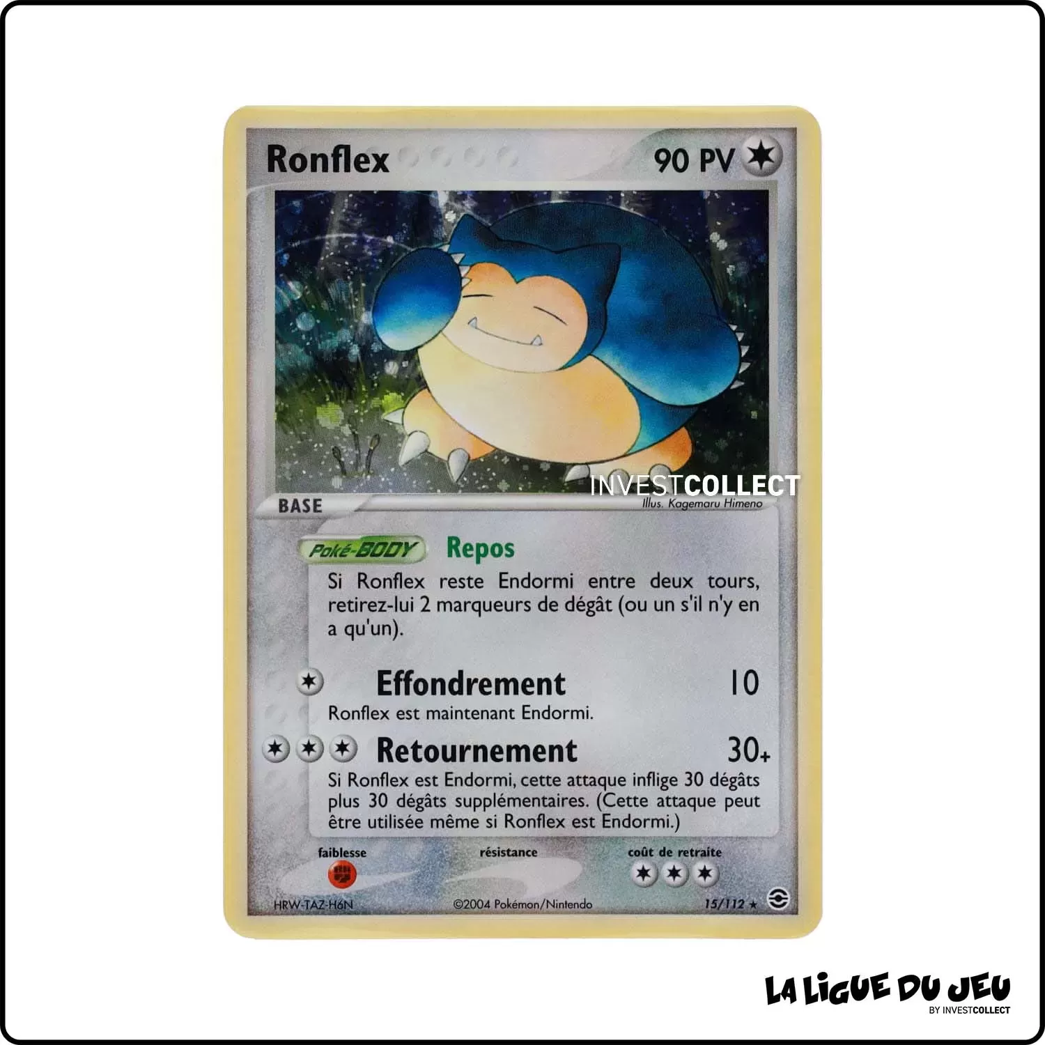 Holo - Pokemon - Rouge Feu Vert Feuille - Ronflex 15/112 Pokemon Company - 1