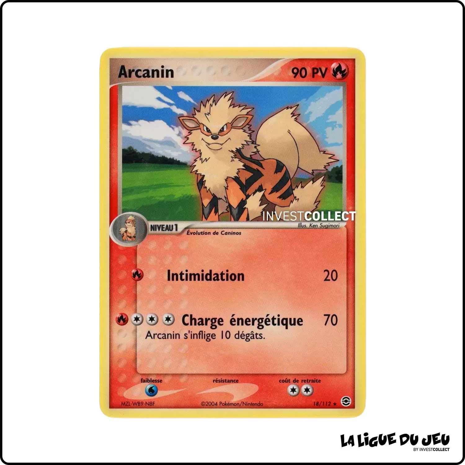 Rare - Pokemon - Rouge Feu Vert Feuille - Arcanin 18/112 Pokemon Company - 1