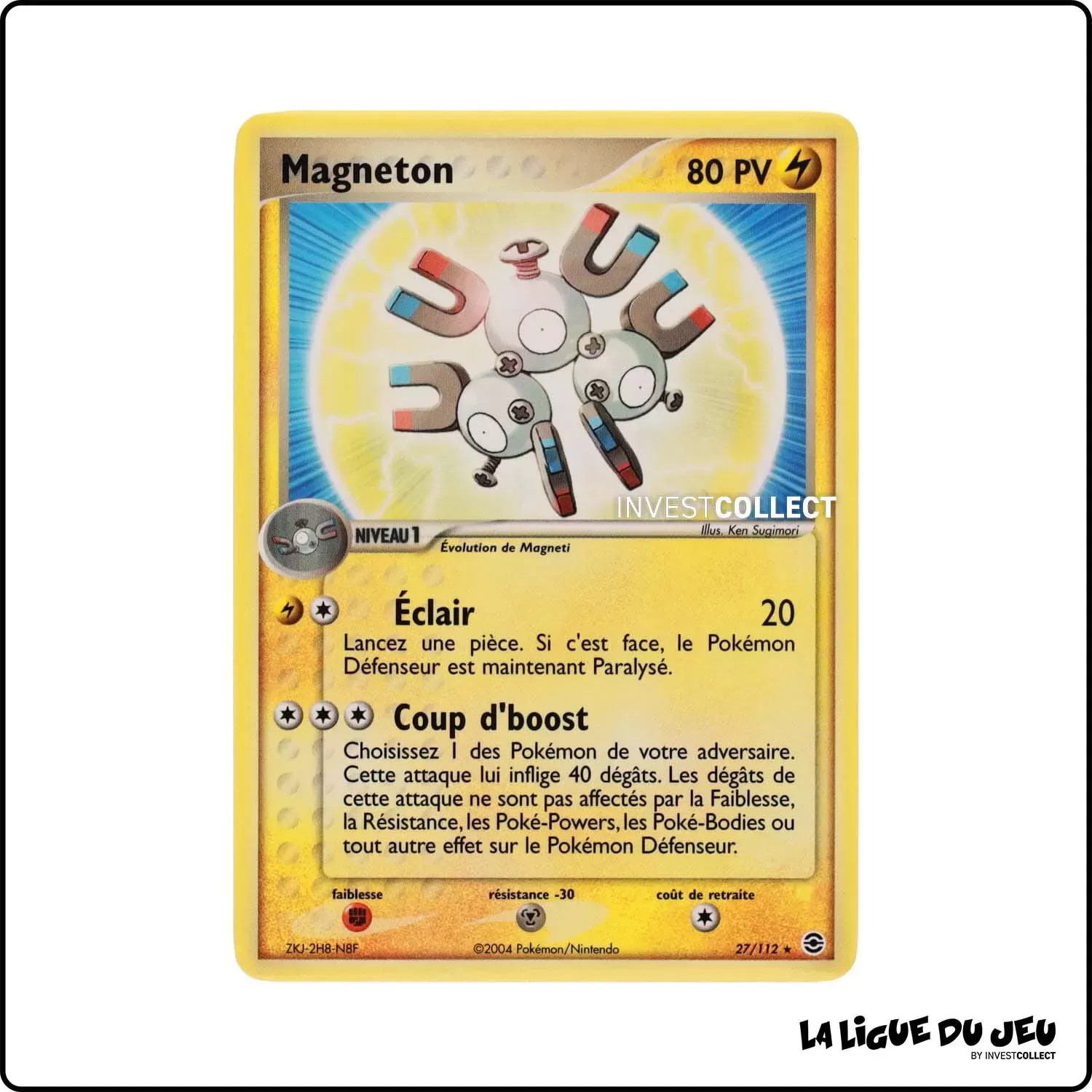 Rare - Pokemon - Rouge Feu Vert Feuille - Magneton 27/112 Pokemon Company - 1