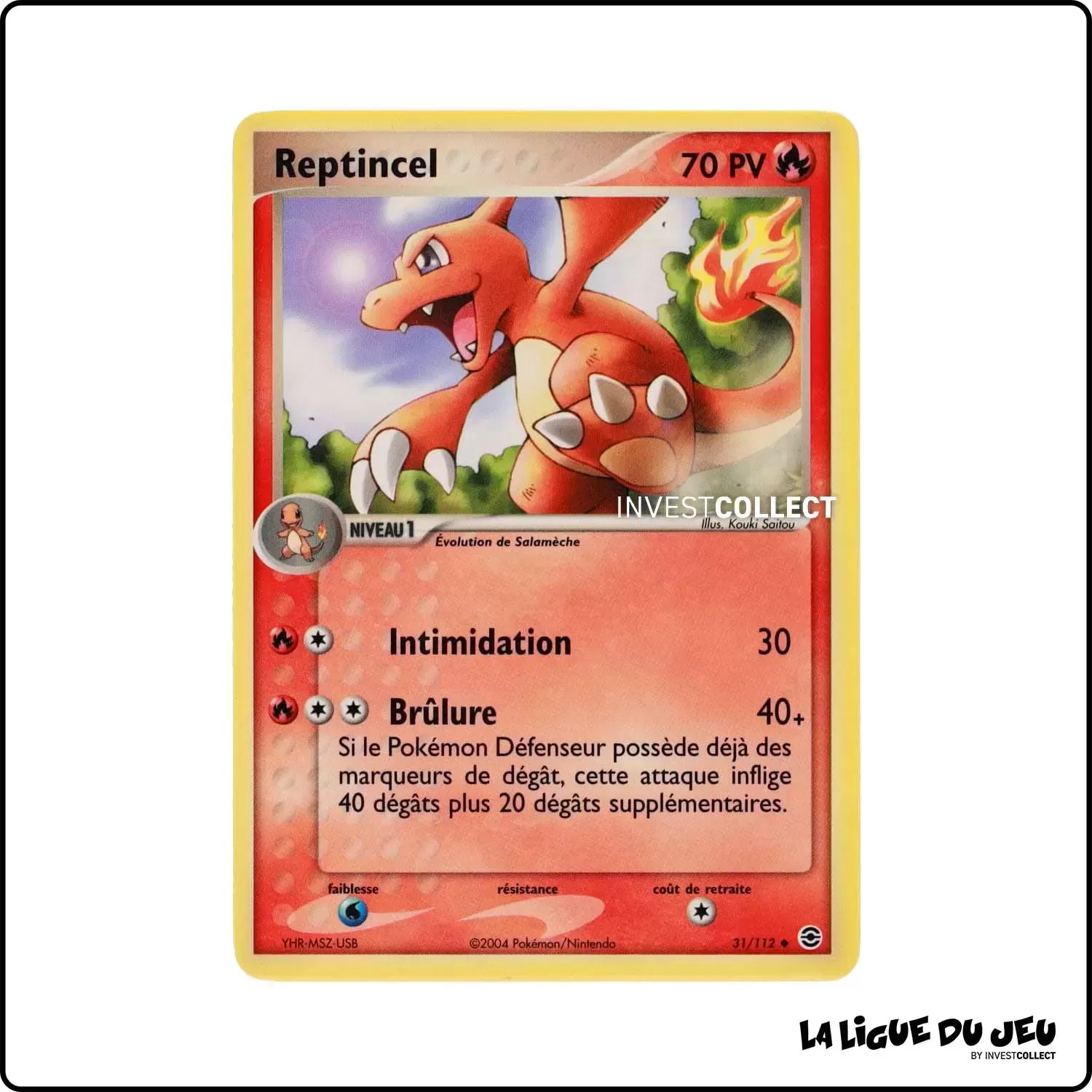 Peu commune - Pokemon - Rouge Feu Vert Feuille - Reptincel 31/112 Pokemon Company - 1