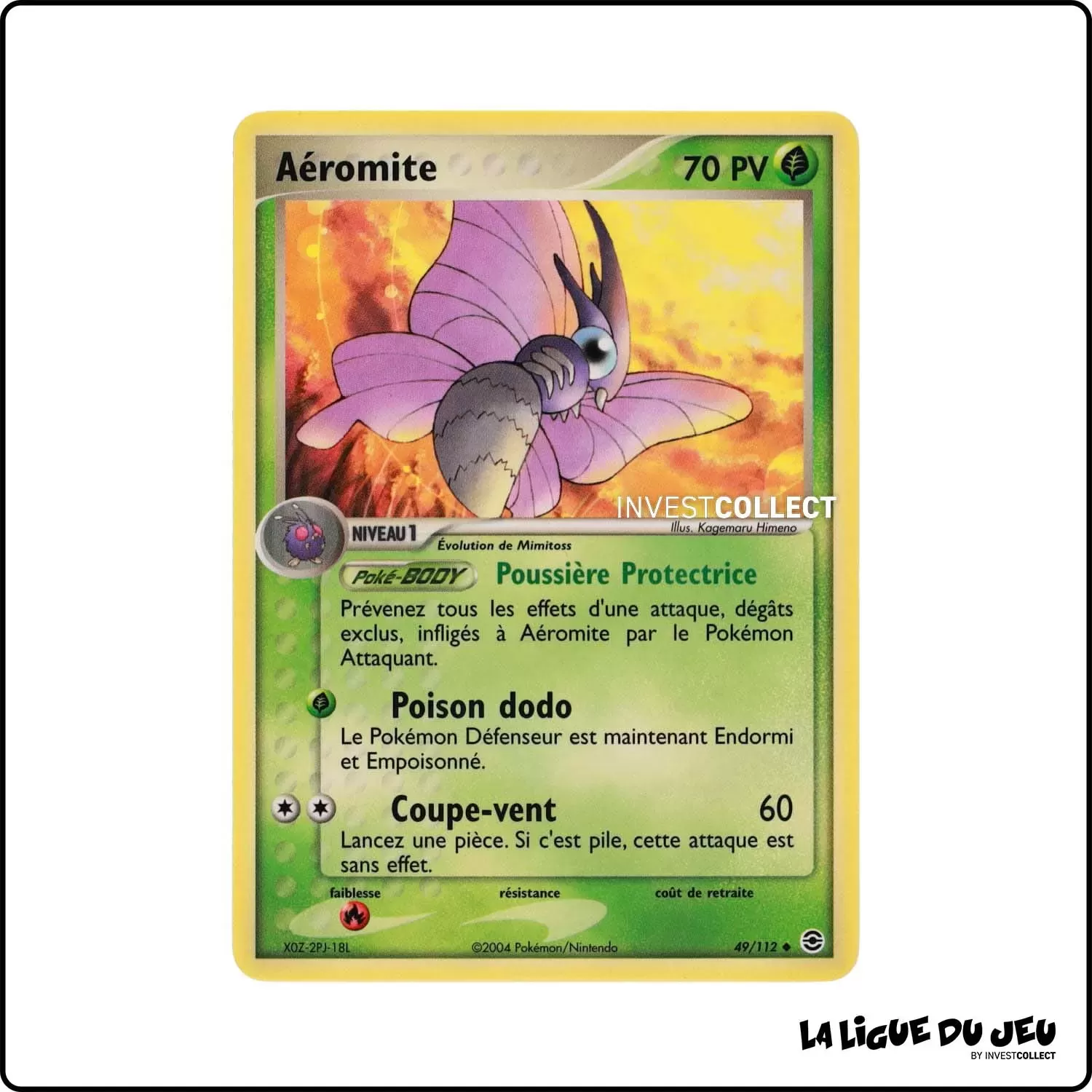 Peu commune - Pokemon - Rouge Feu Vert Feuille - Aéromite 49/112 Pokemon Company - 1