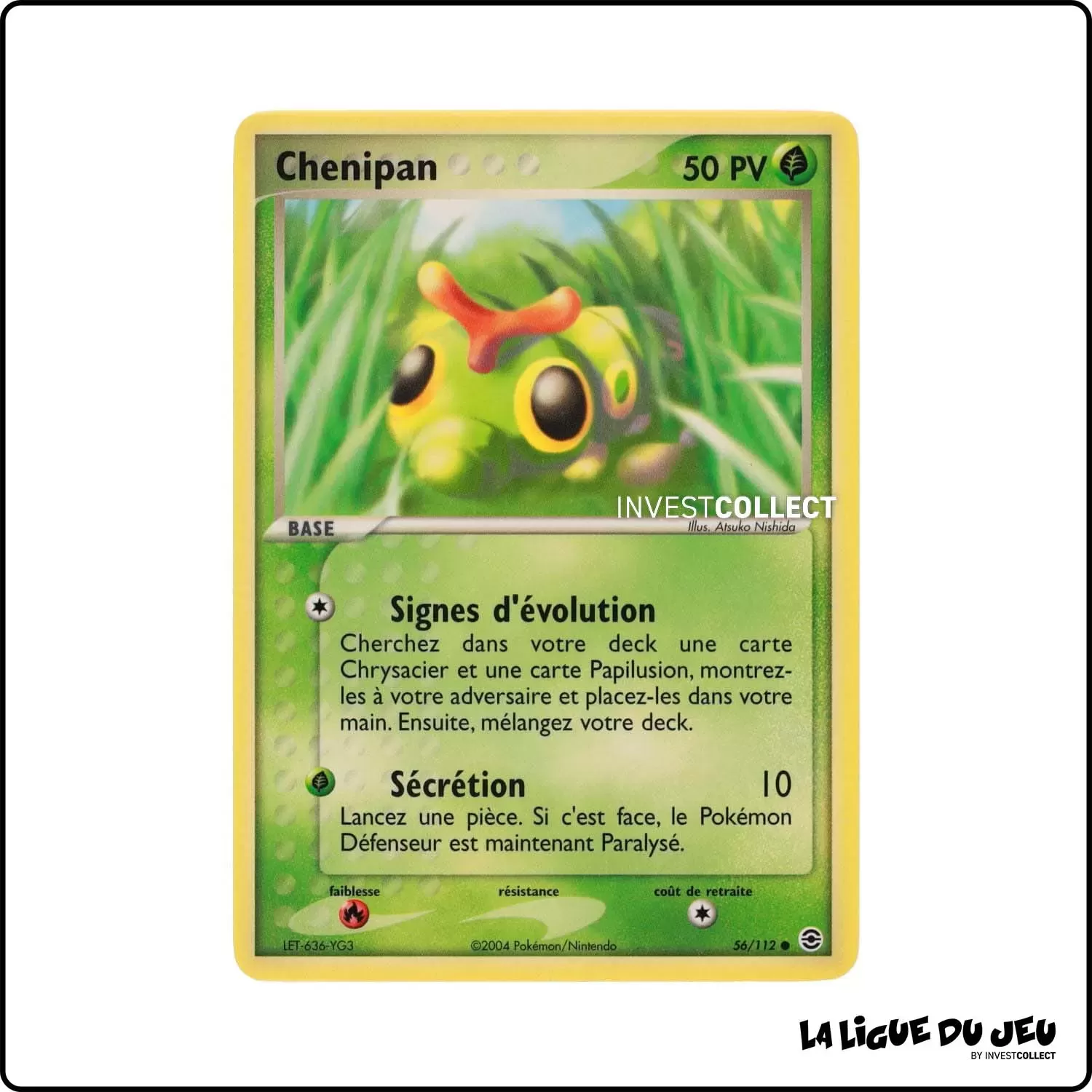 Commune - Pokemon - Rouge Feu Vert Feuille - Chenipan 56/112 Pokemon Company - 1