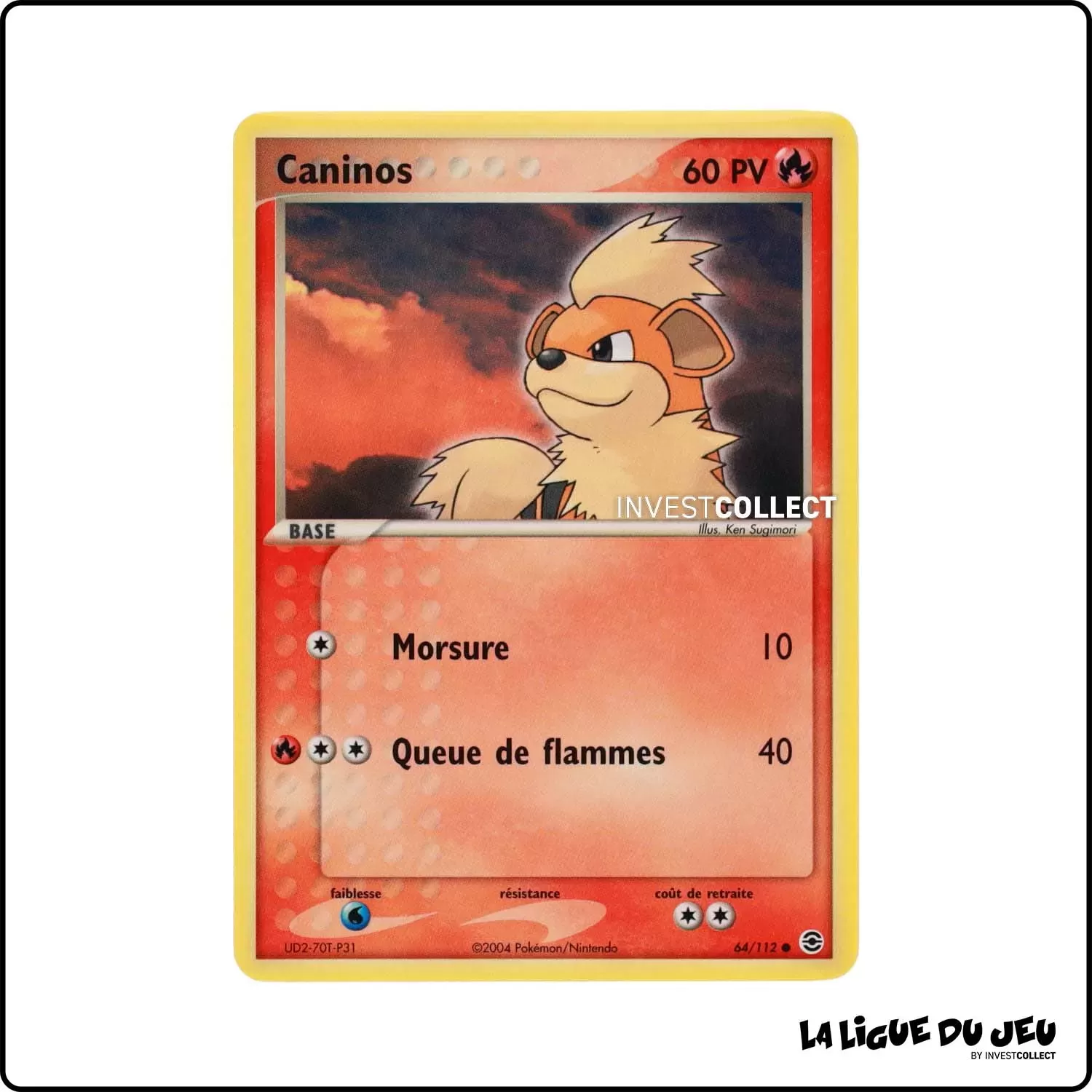 Commune - Pokemon - Rouge Feu Vert Feuille - Caninos 64/112 Pokemon Company - 1