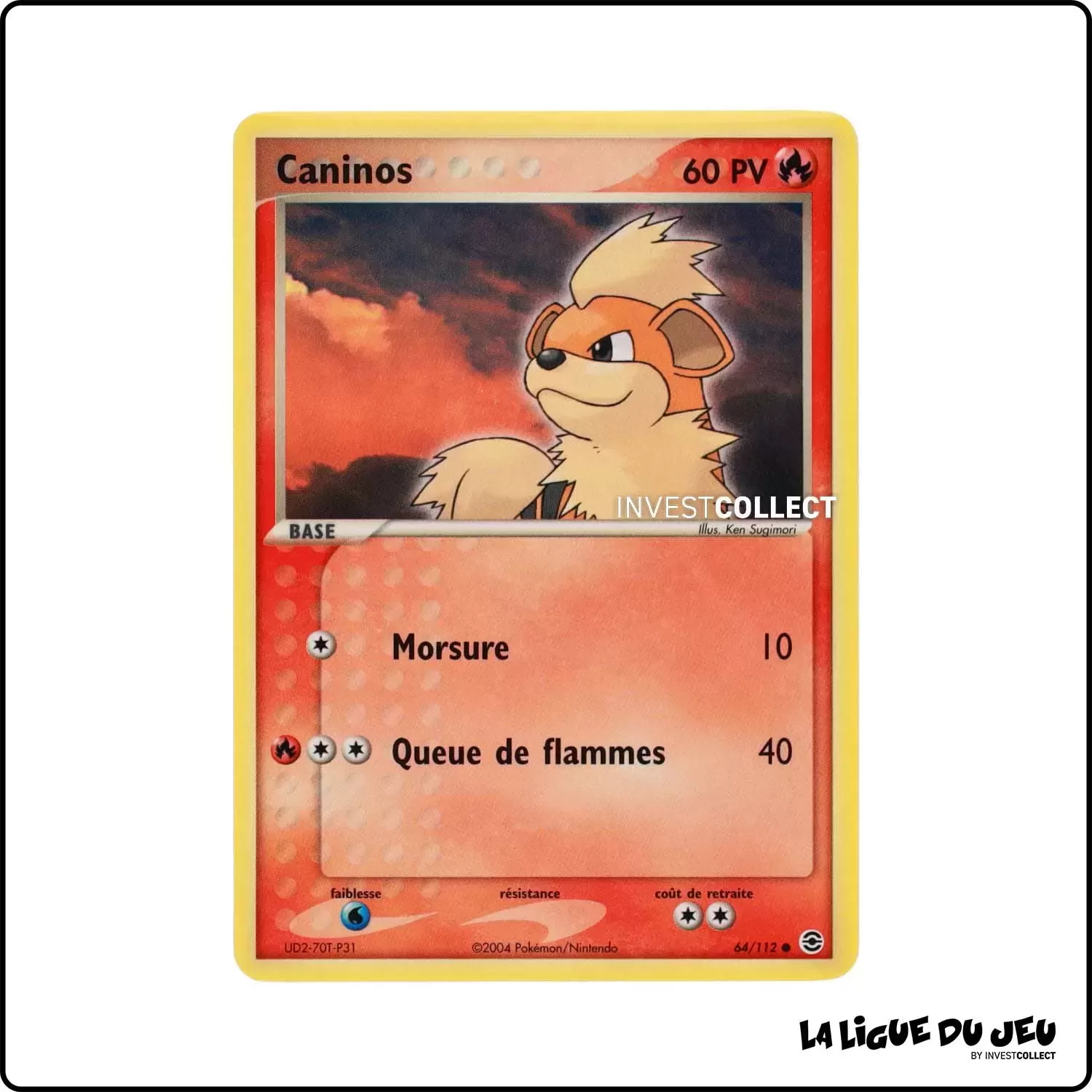 Commune - Pokemon - Rouge Feu Vert Feuille - Caninos 64/112 Pokemon Company - 1