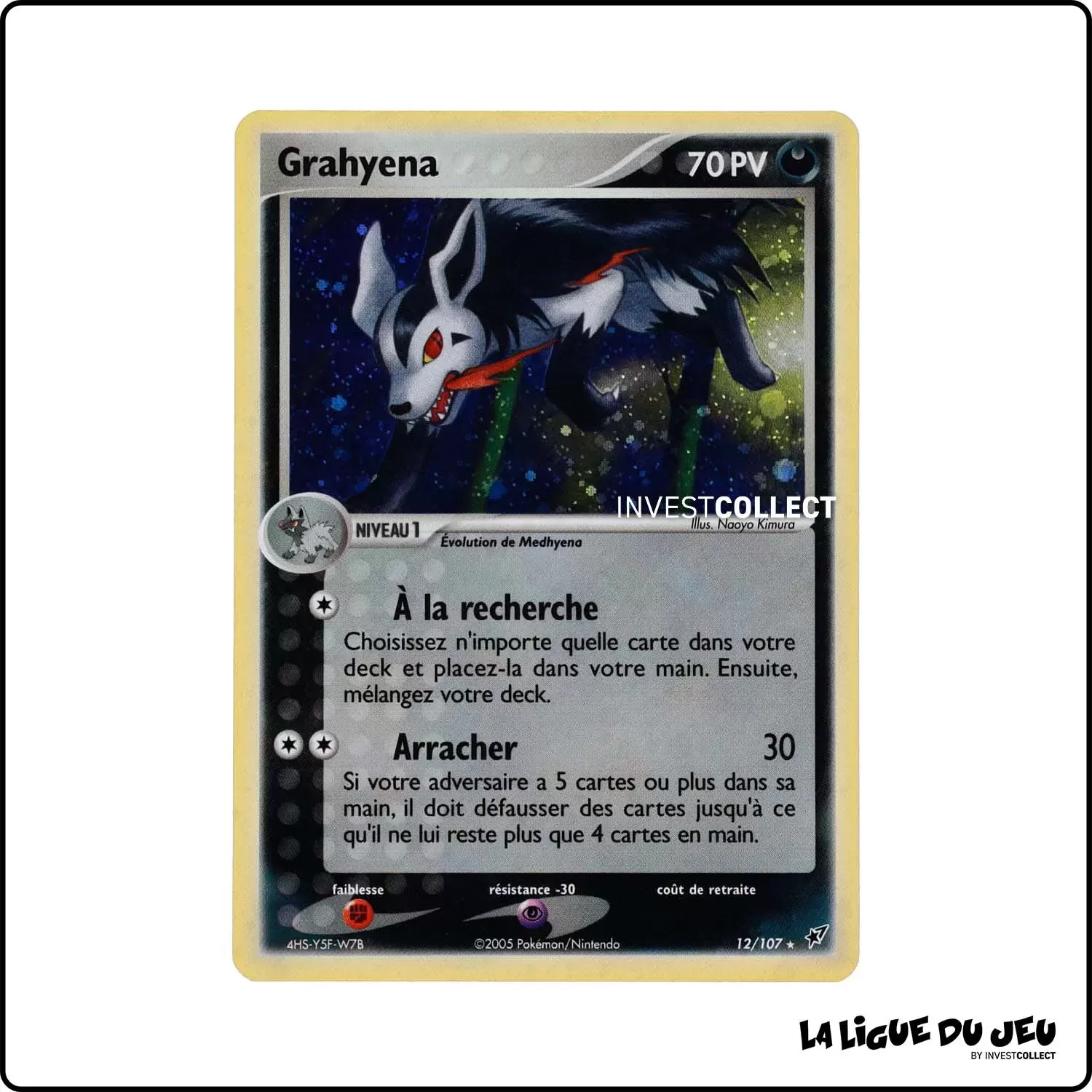 Holo - Pokemon - Deoxys - Grahyena 12/108 Pokemon Company - 1