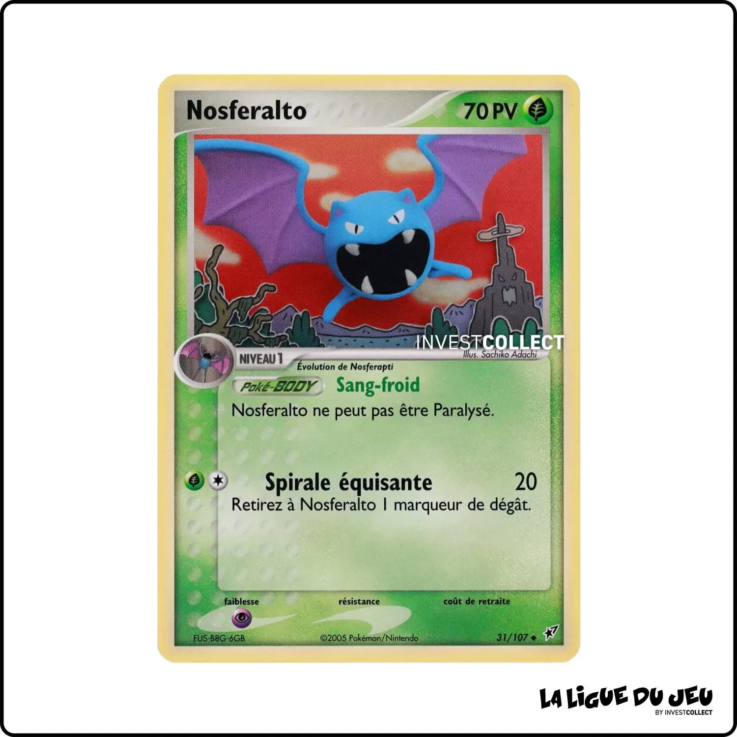 Peu commune - Pokemon - Deoxys - Nosferalto 31/108 Pokemon Company - 1