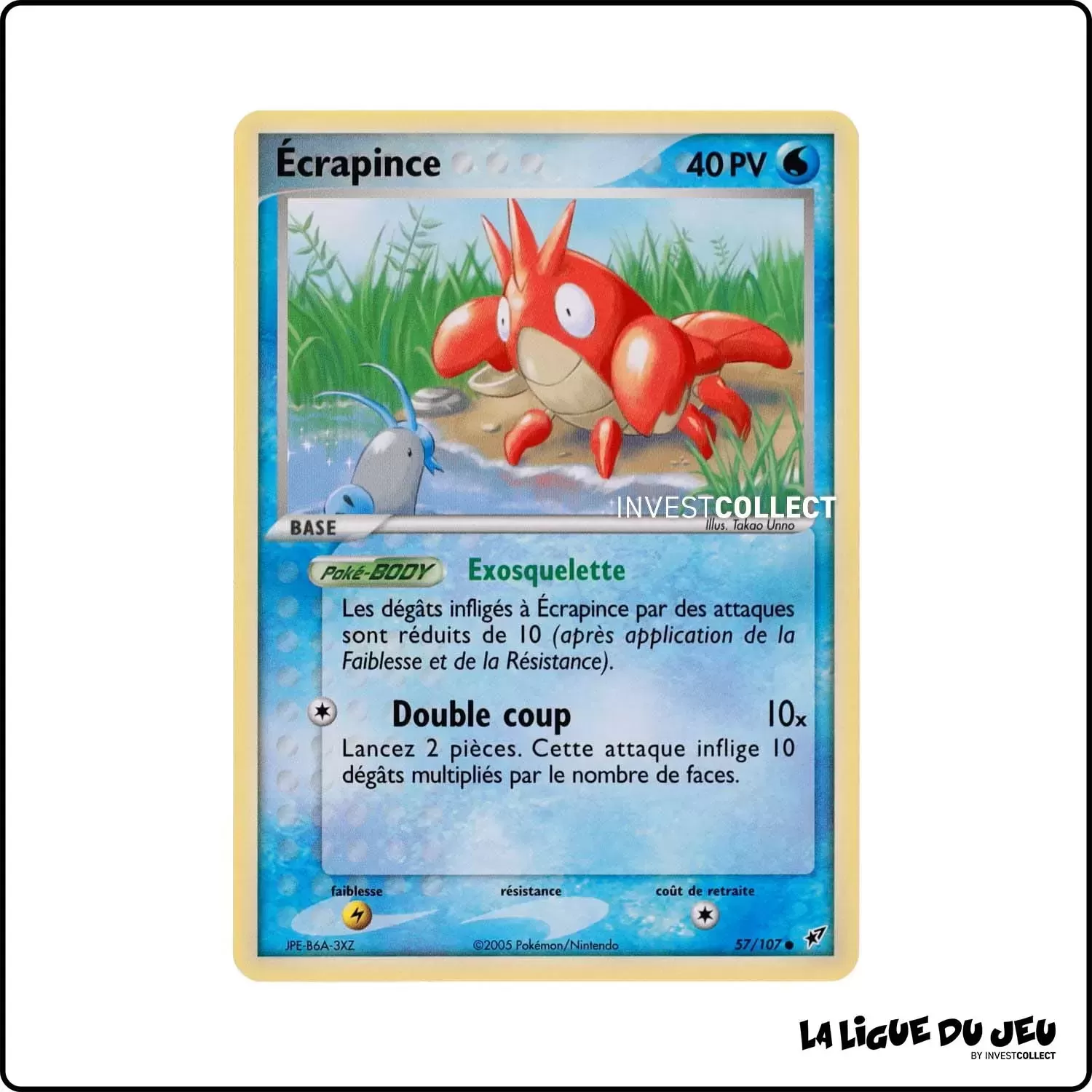 Commune - Pokemon - Deoxys - Écrapince 57/108 Pokemon Company - 1