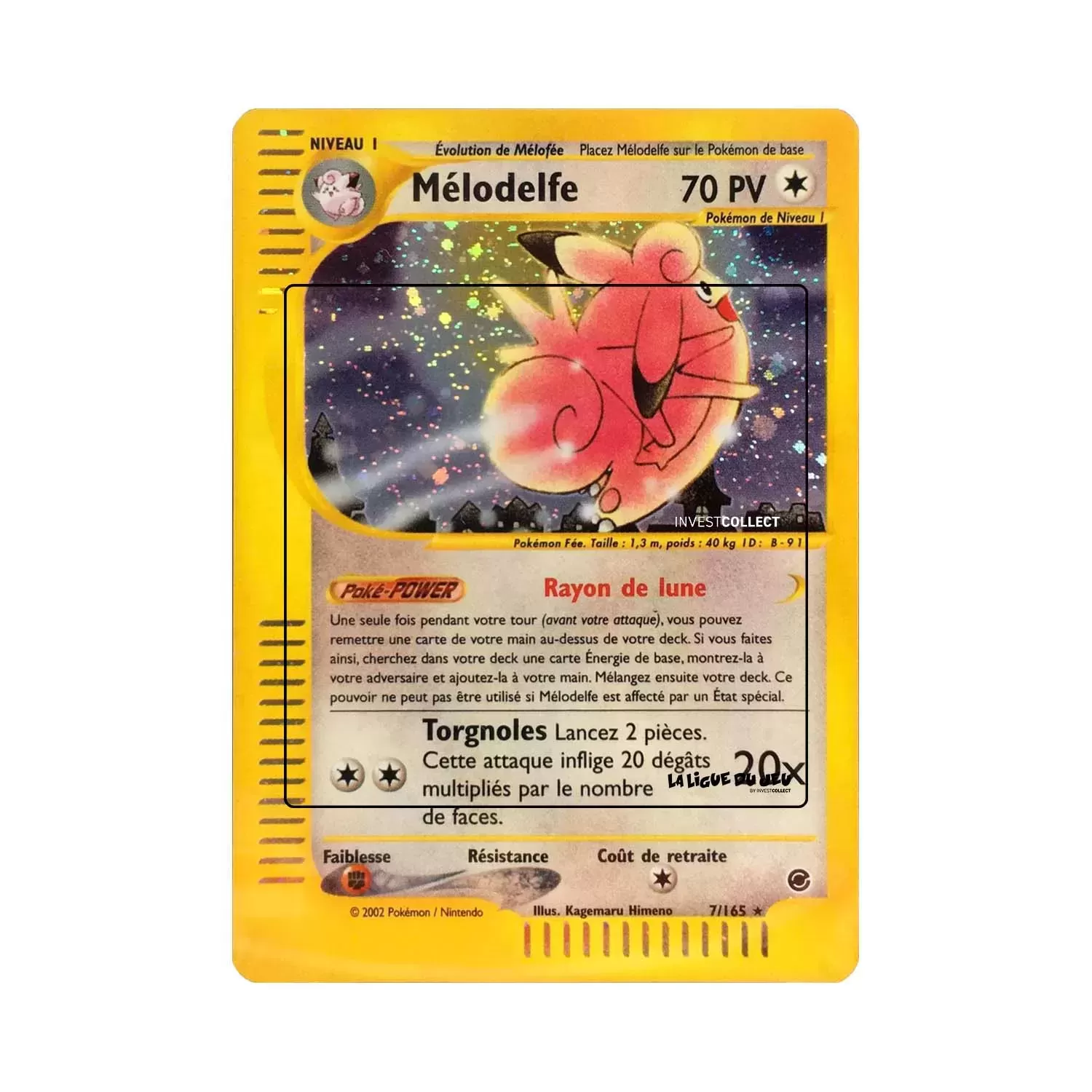 Holo - Pokemon - Expedition - Mélodelfe 7/165 Wizards - 1