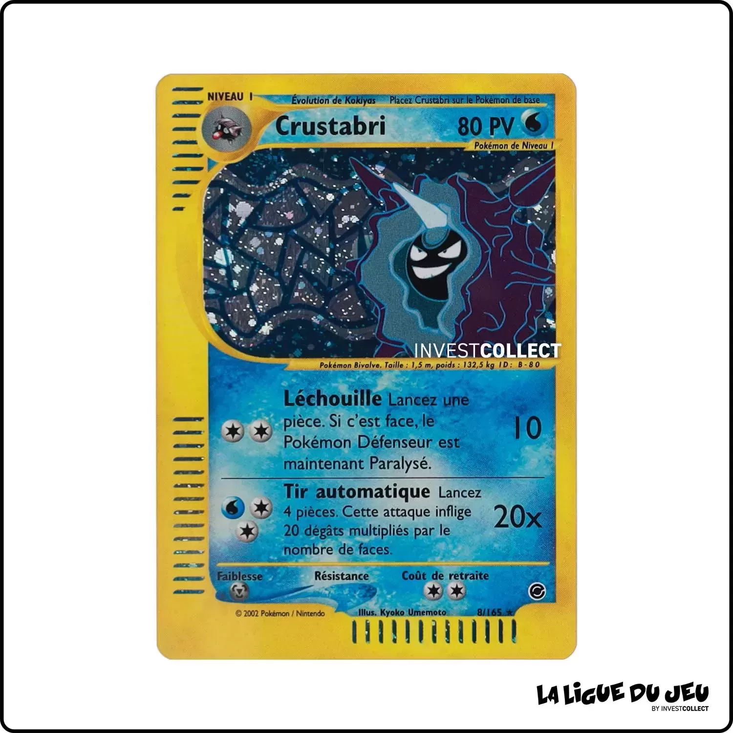 Holo - Pokemon - Expedition - Crustabri 8/165 Wizards - 1