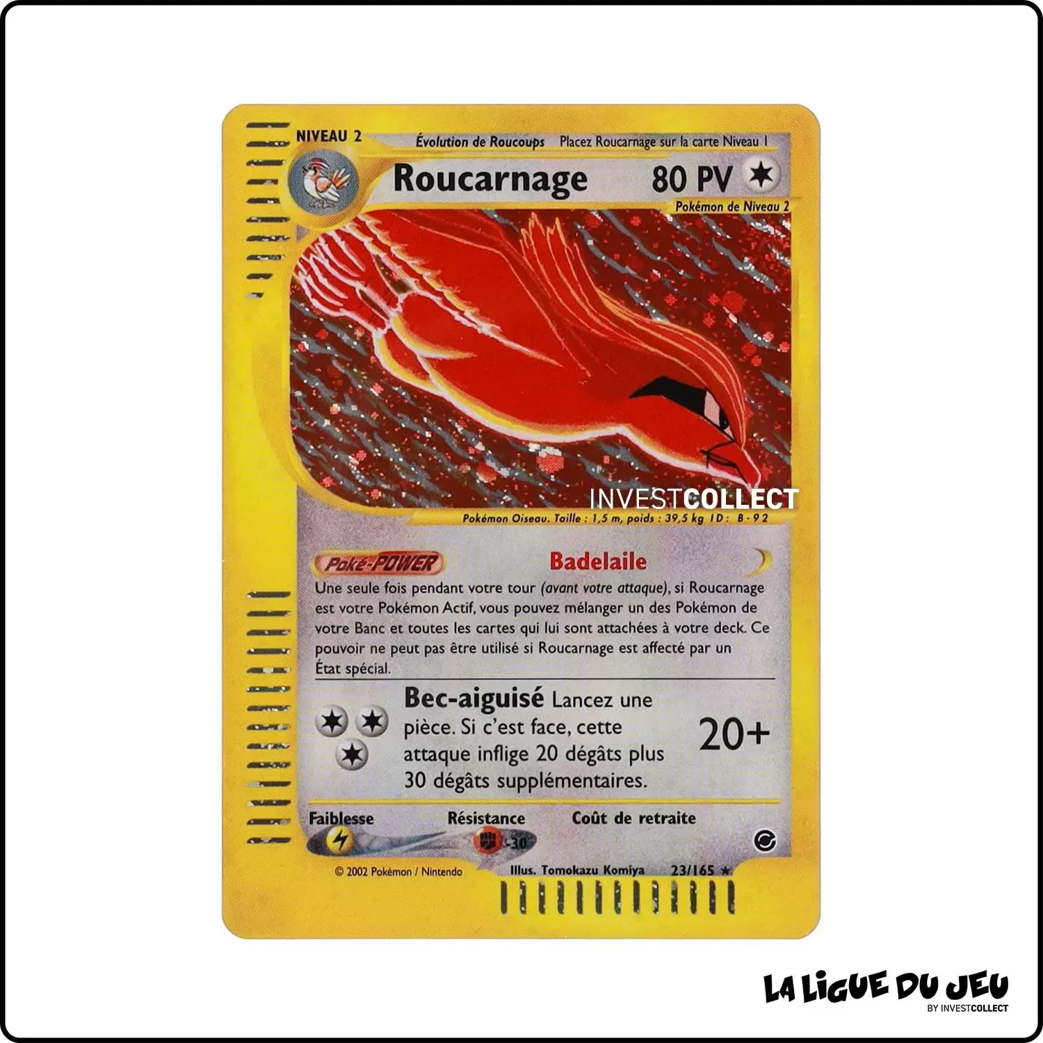 Holo - Pokemon - Expedition - Roucarnage 23/165 Wizards - 1