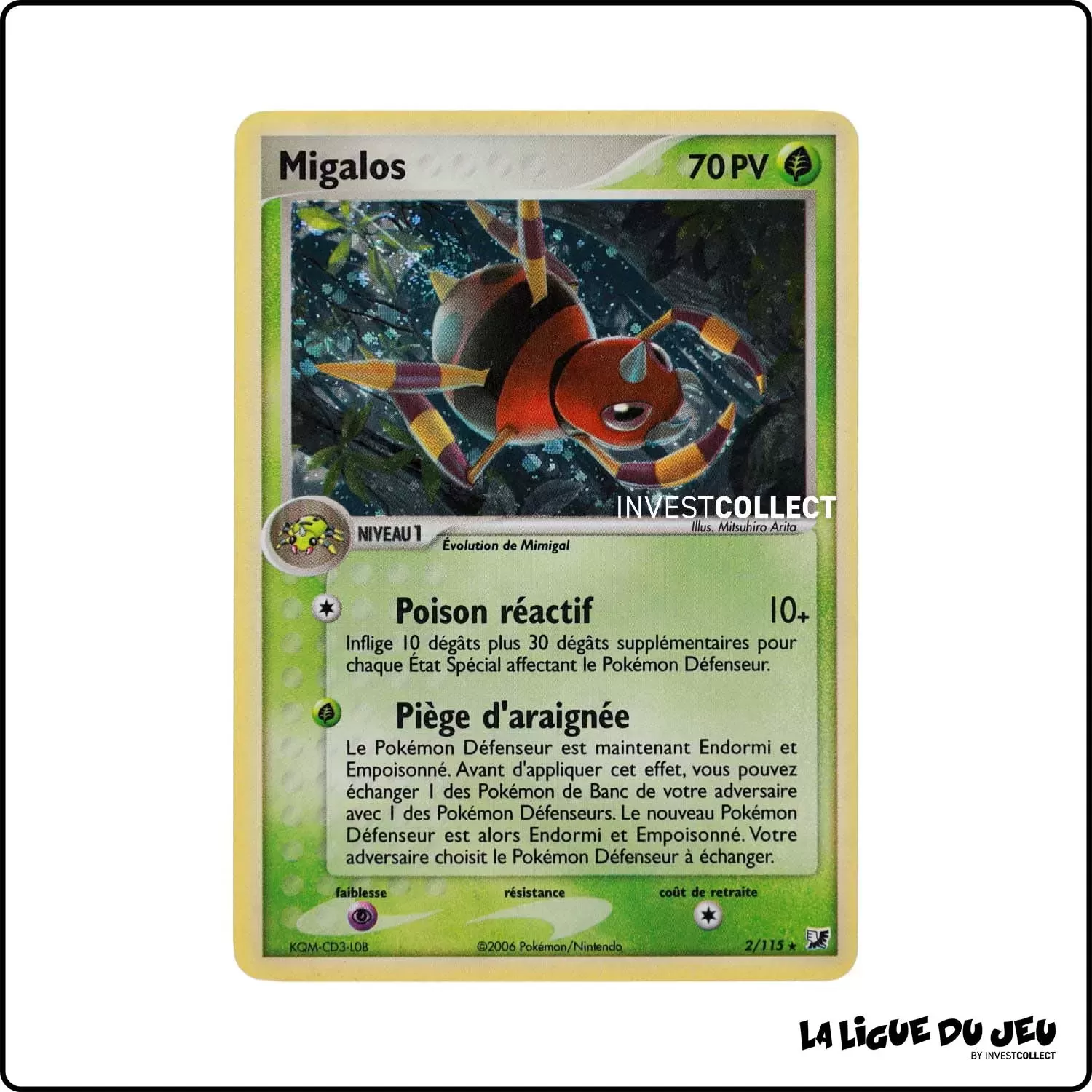 Holo - Pokemon - Forces Cachées - Migalos 2/115