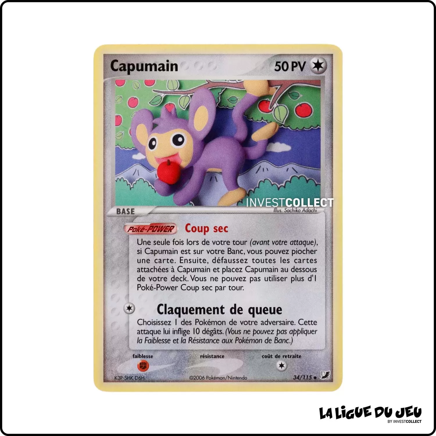 Peu commune - Pokemon - Forces Cachées - Capumain 34/115