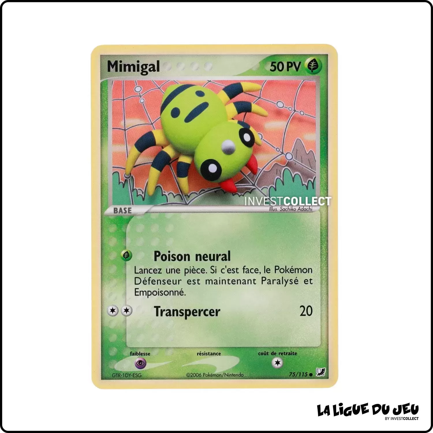 Commune - Pokemon - Forces Cachées - Mimigal 75/115