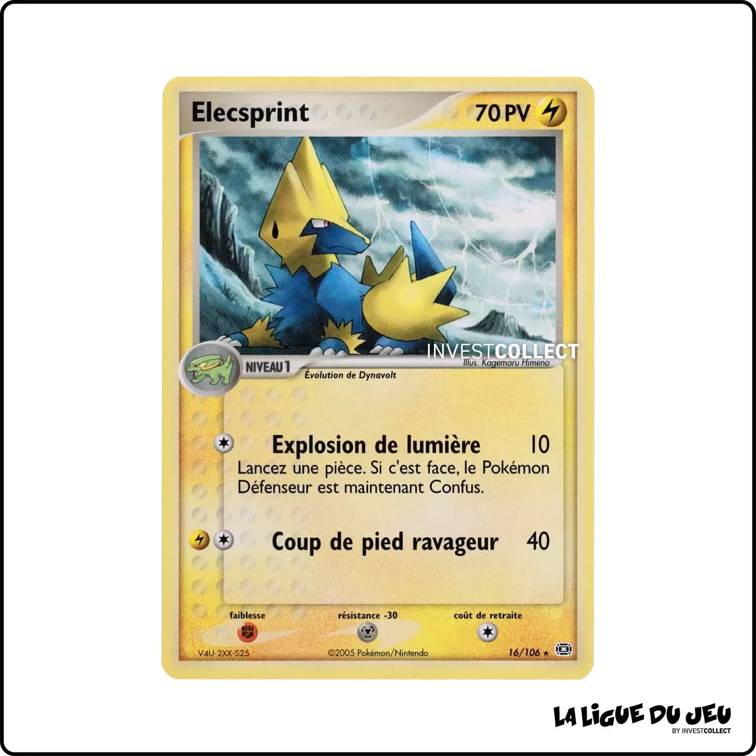 Rare - Pokemon - Émeraude - Elecsprint 16/106 Pokemon Company - 1