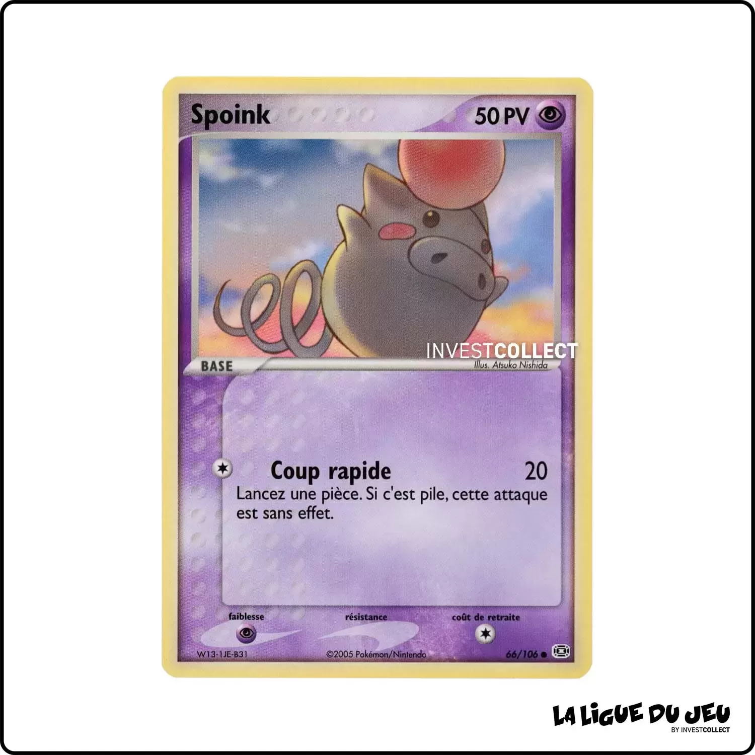 Commune - Pokemon - Émeraude - Spoink 66/106 Pokemon Company - 1