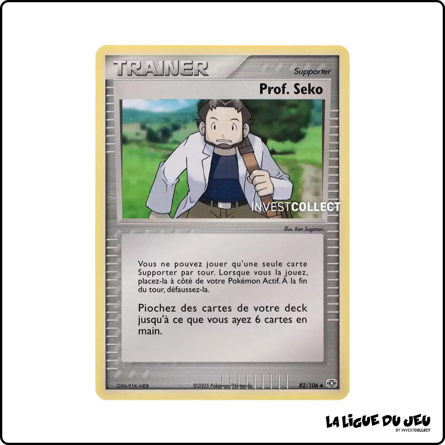 Peu commune - Pokemon - Émeraude - Prof. Seko 82/106 Pokemon Company - 1