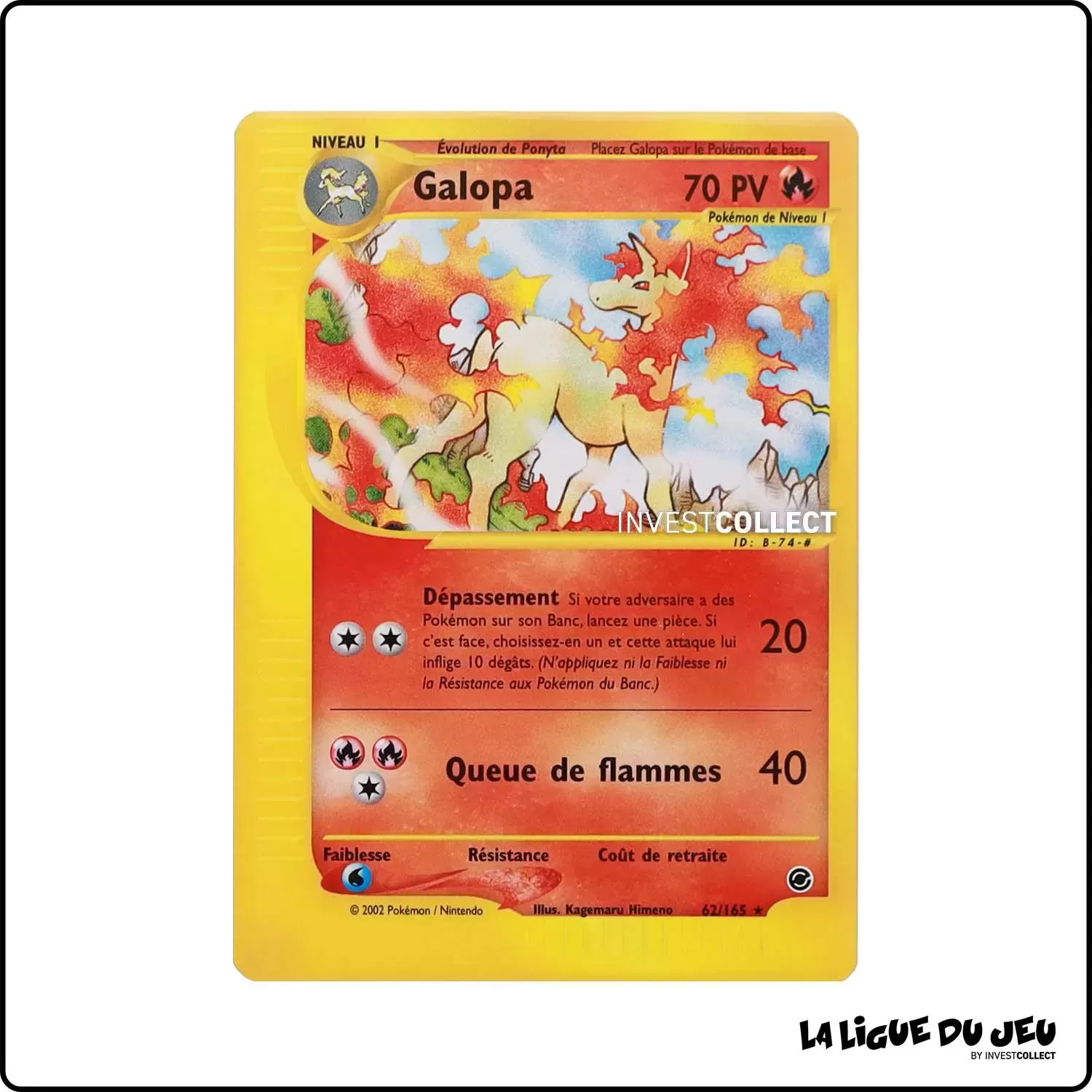 Rare - Pokemon - Expedition - Galopa 62/165 Wizards - 1