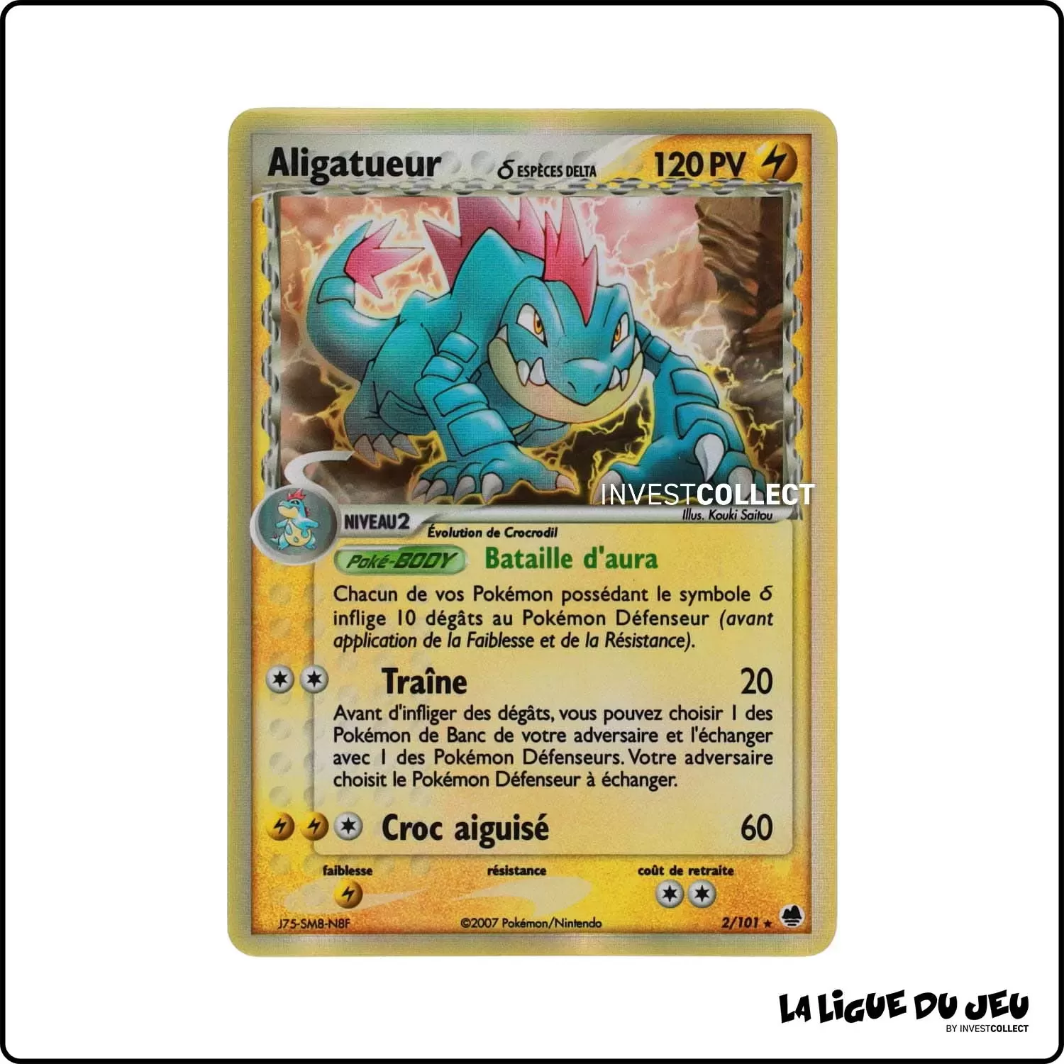 Holo - Pokemon - Île des Dragons - Aligatueur δ 2/101