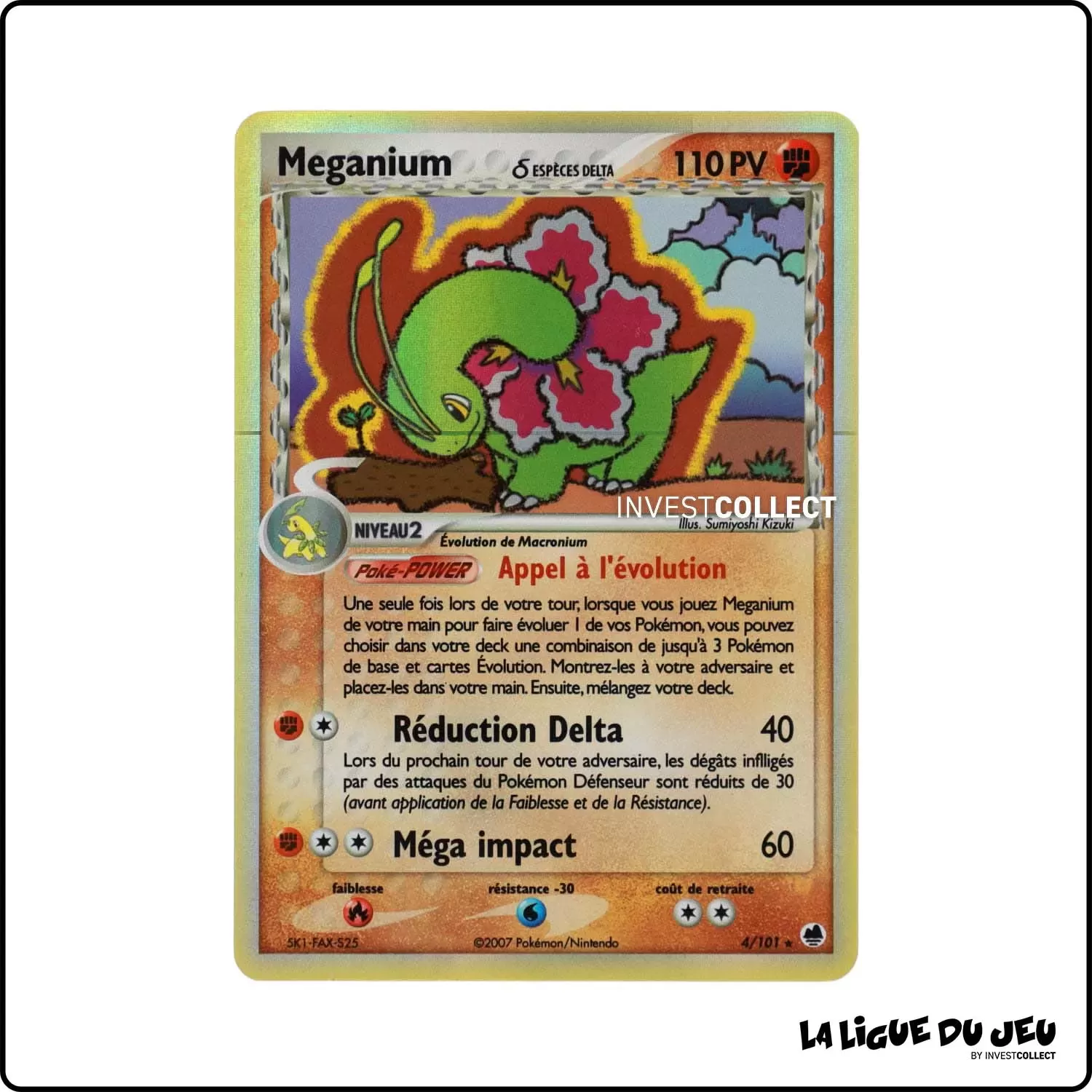 Holo - Pokemon - Île des Dragons - Meganium δ 4/101