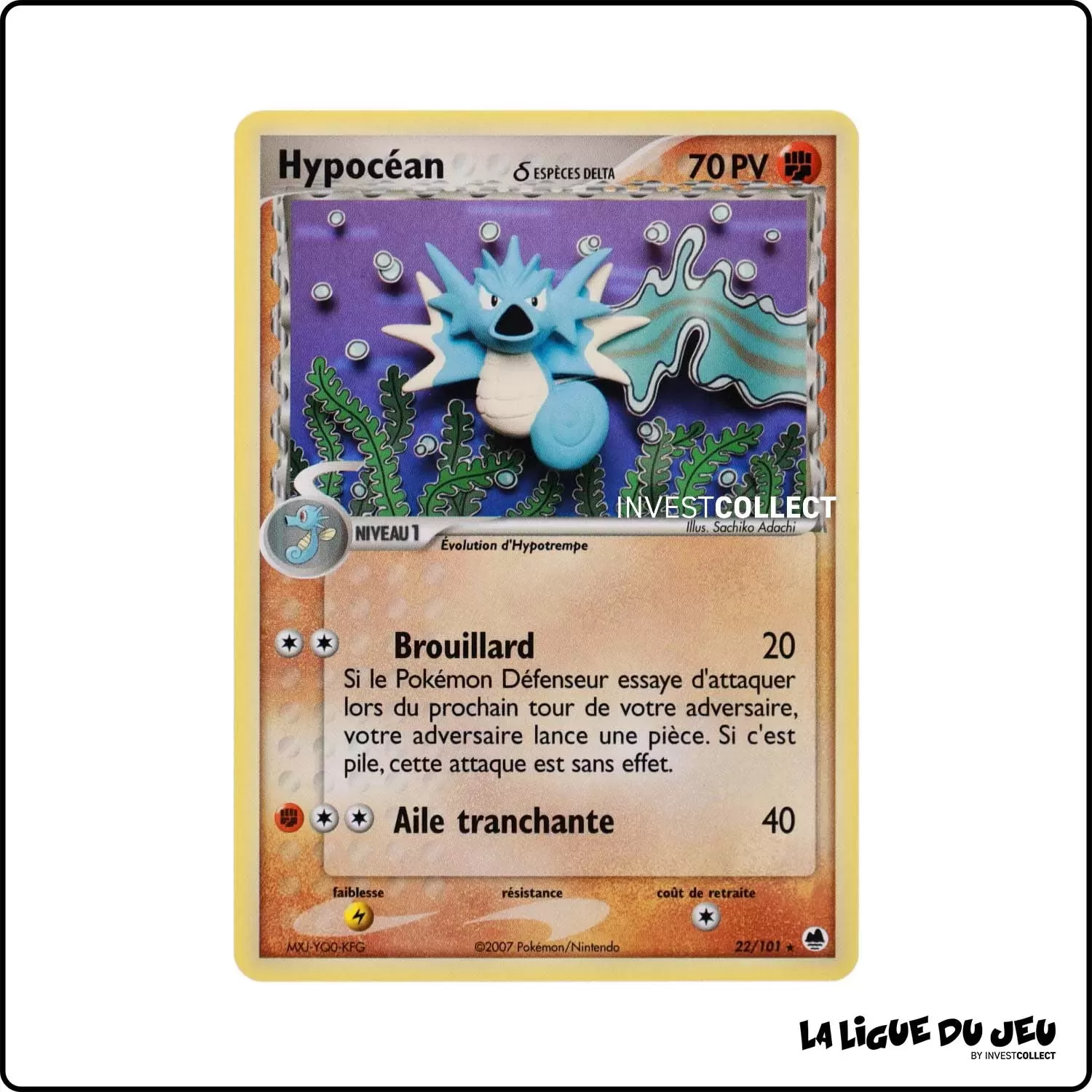 Rare - Pokemon - Île des Dragons - Hypocéan δ 22/101