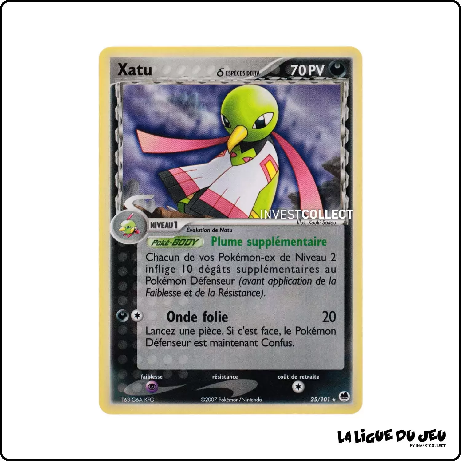 Rare - Pokemon - Île des Dragons - Xatu δ 25/101