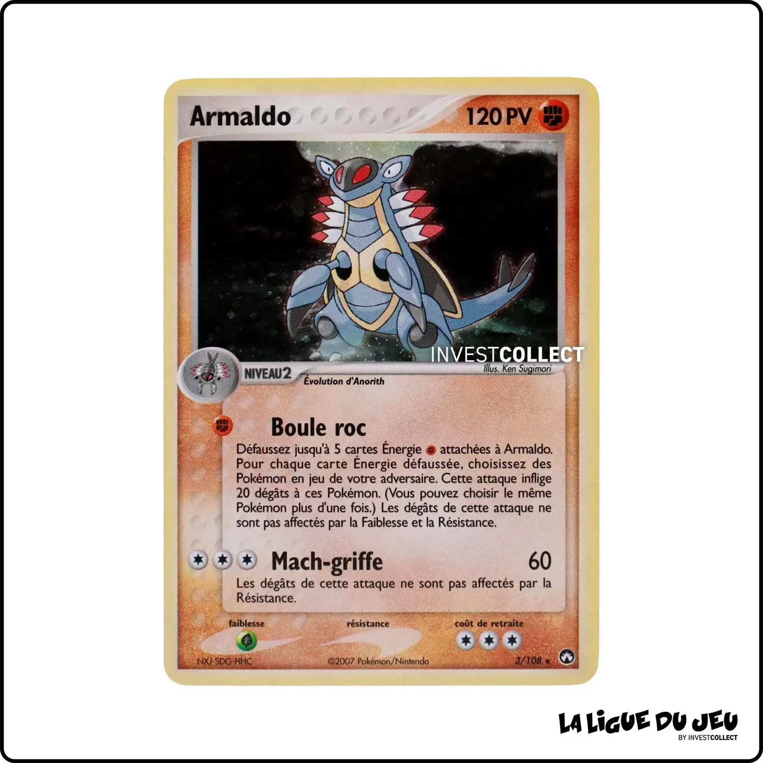 Holo - Pokemon - Gardiens du Pouvoir - Armaldo 3/108