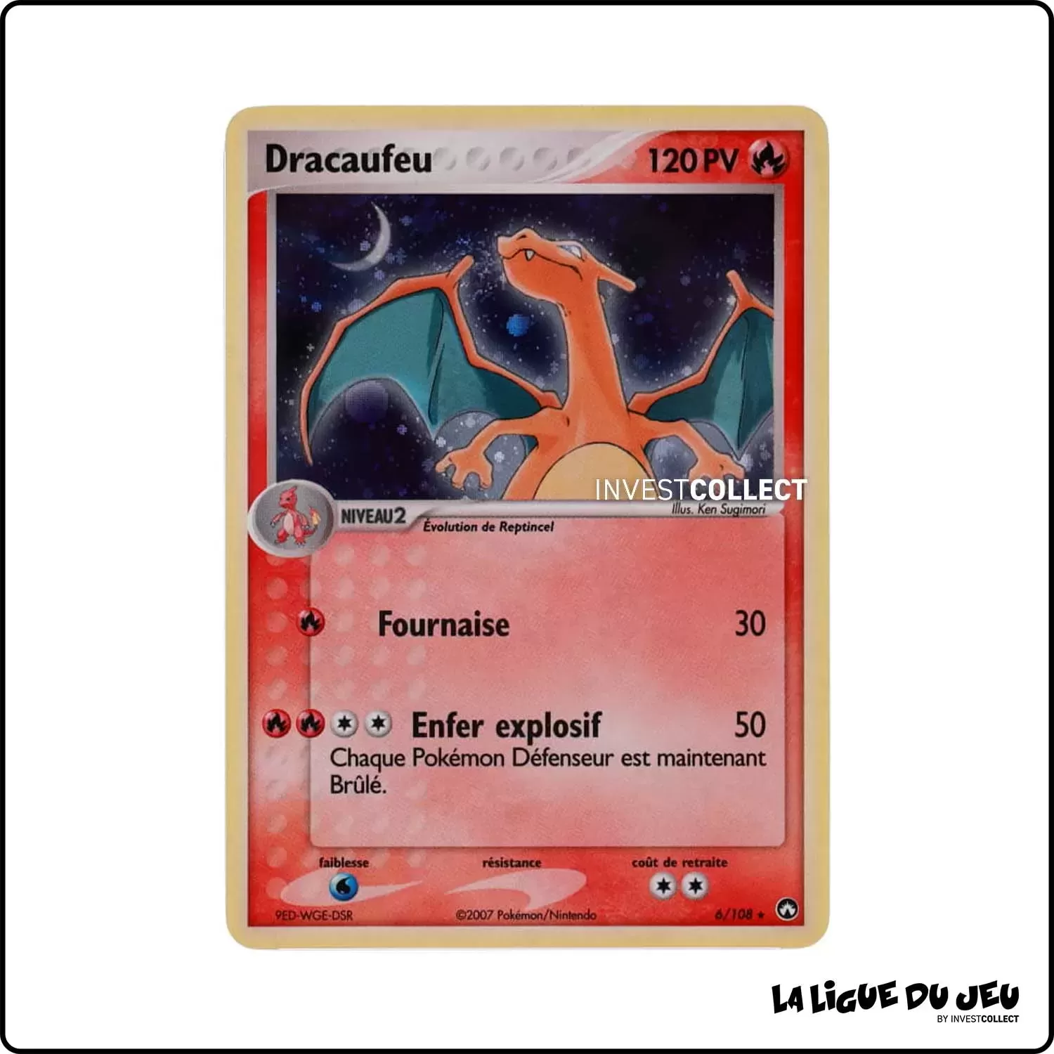 Holo - Pokemon - Gardiens du Pouvoir - Dracaufeu 6/108