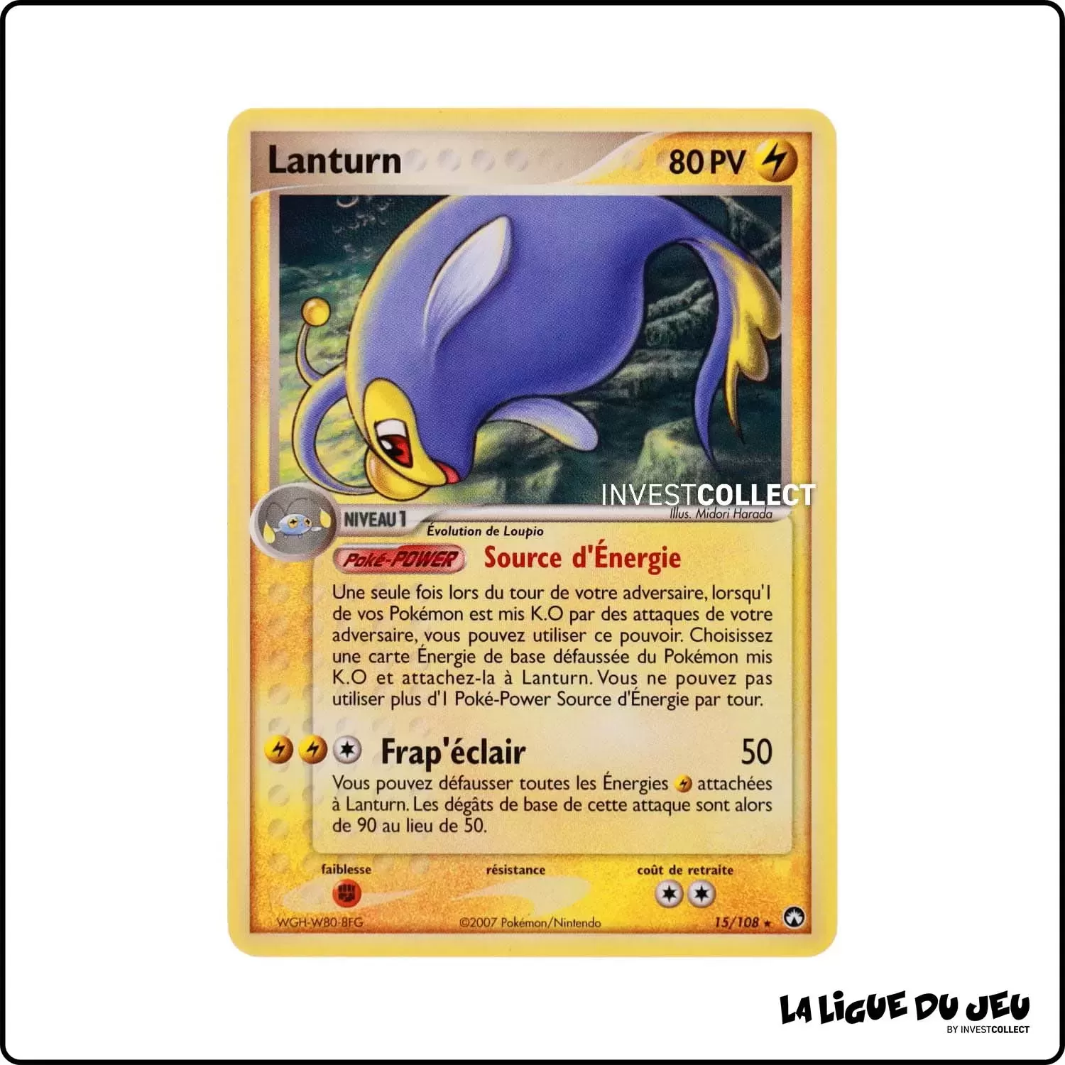 Rare - Pokemon - Gardiens du Pouvoir - Lanturn 15/108