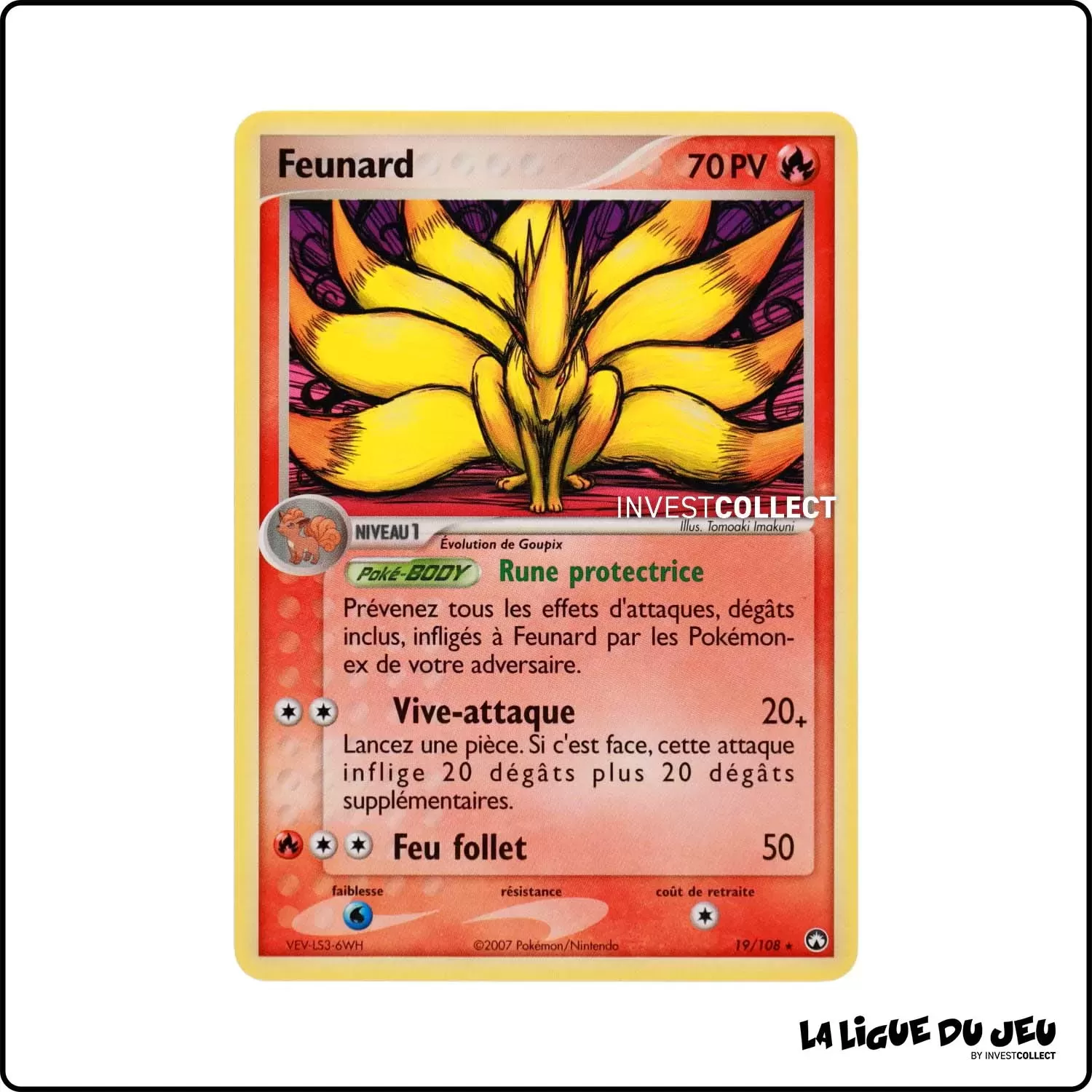 Rare - Pokemon - Gardiens du Pouvoir - Feunard 19/108