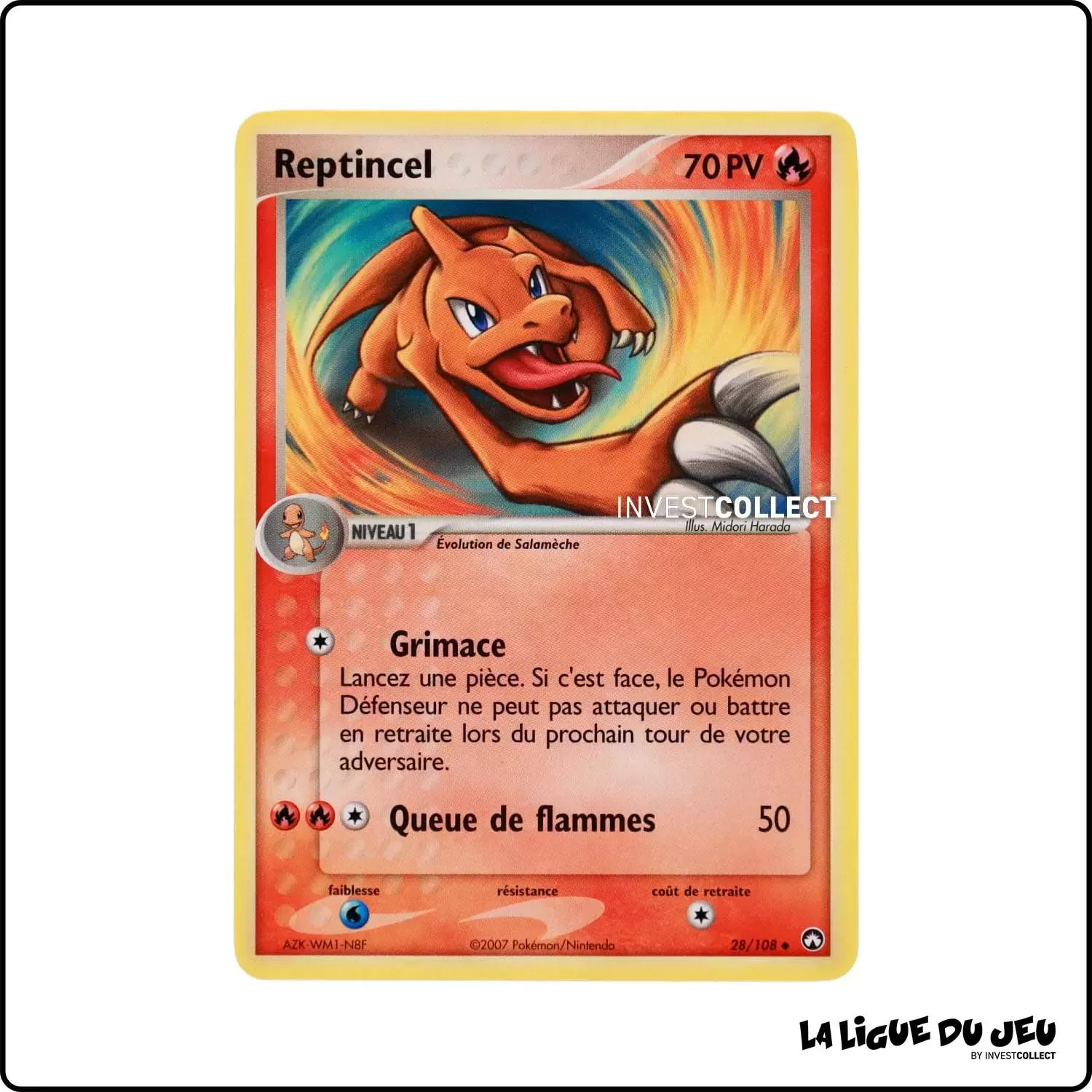 Peu commune - Pokemon - Gardiens du Pouvoir - Reptincel 28/108