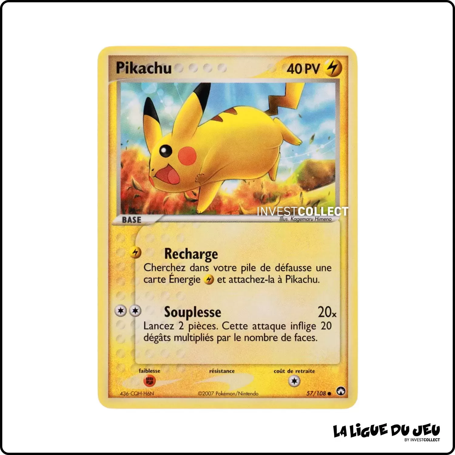 Commune - Pokemon - Gardiens du Pouvoir - Pikachu 57/108