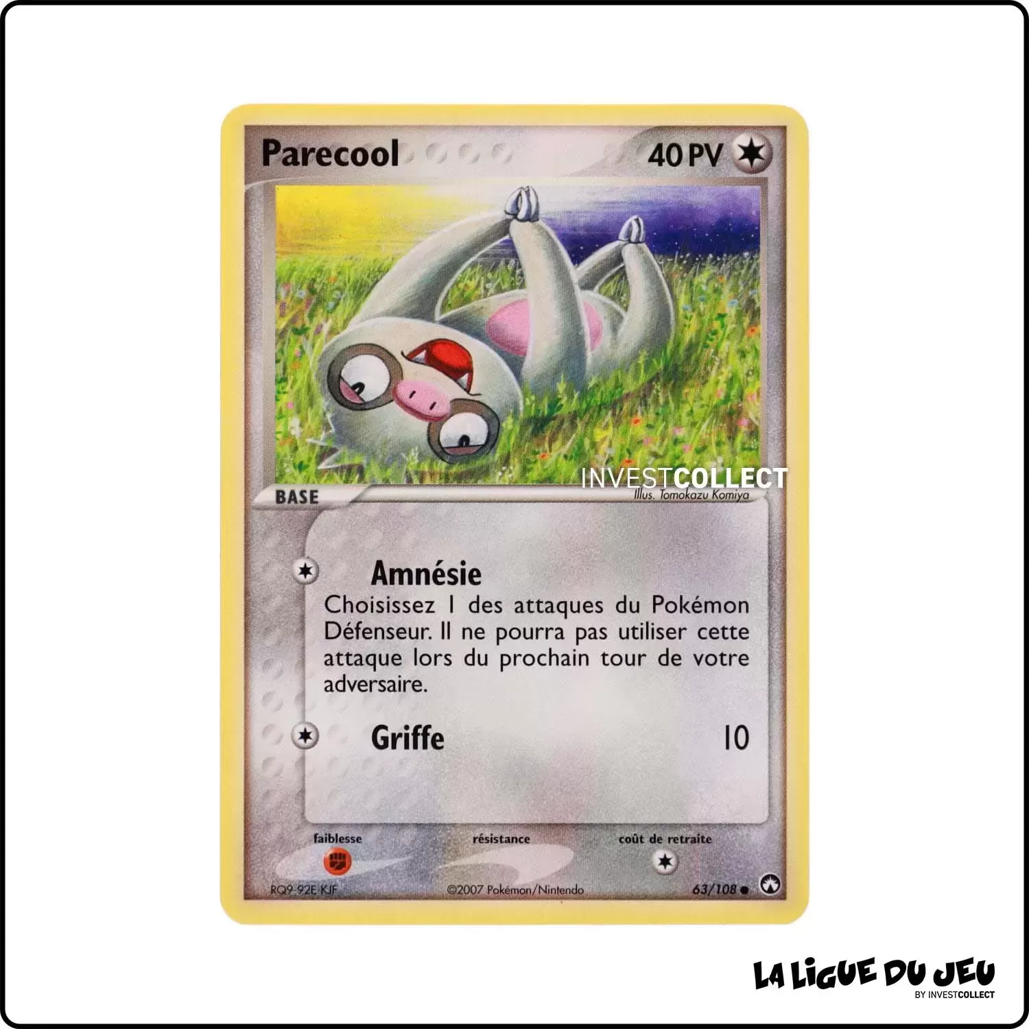 Commune - Pokemon - Gardiens du Pouvoir - Parecool 63/108