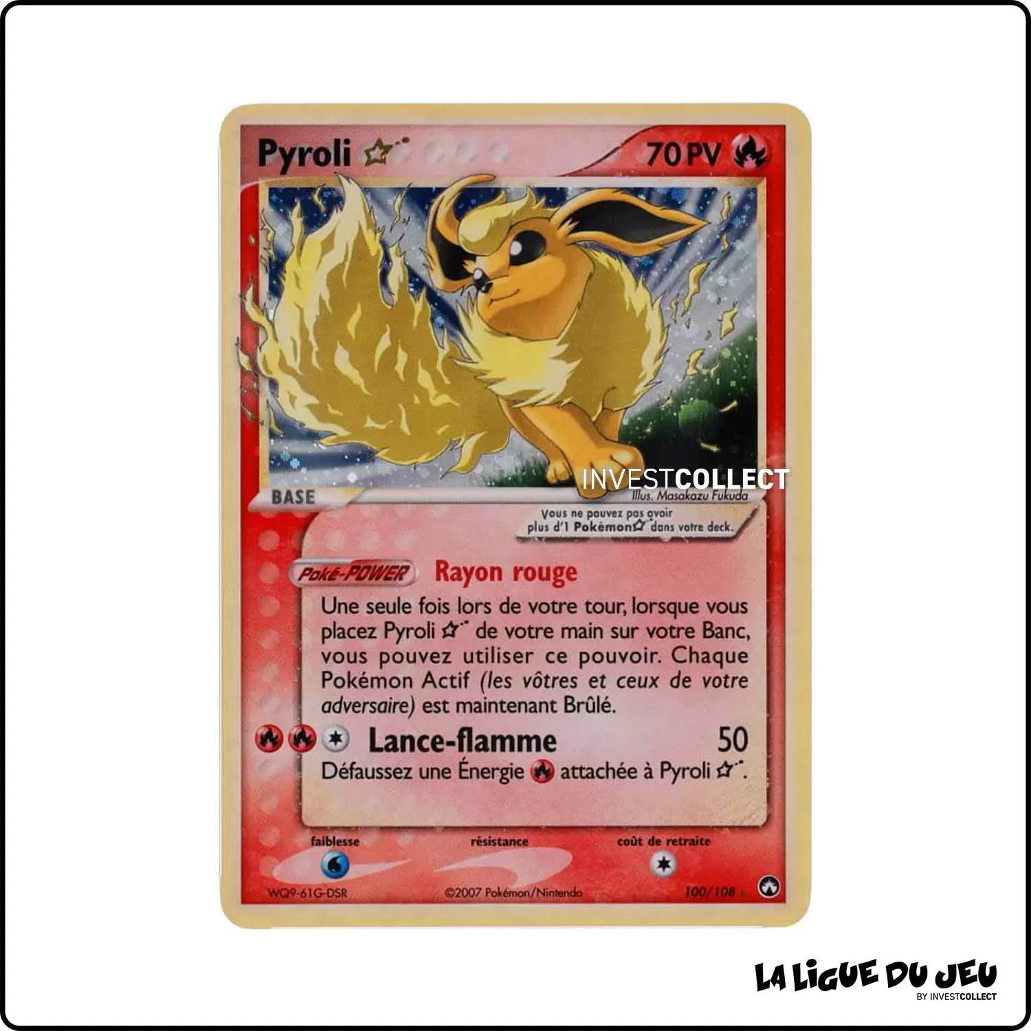 Ultra - Pokemon - Gardiens du Pouvoir - Pyroli Star 100/108