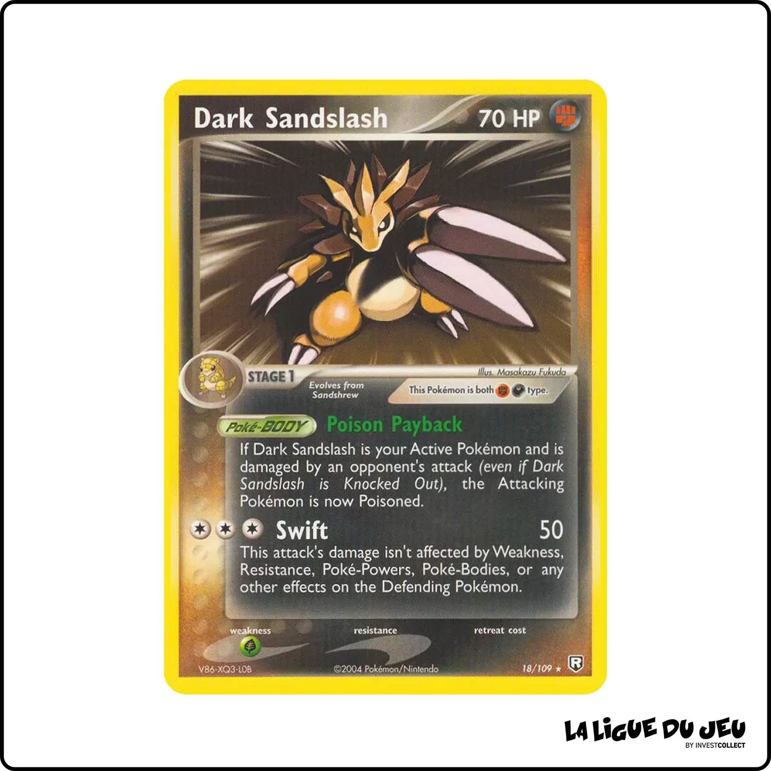 Rare - Pokemon - Team Rocket Returns - Dark Sandslash 18/109