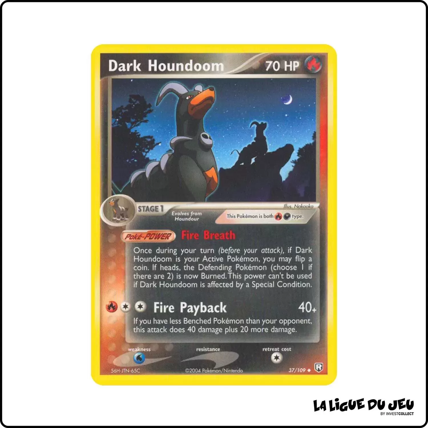 Peu commune - Pokemon - Team Rocket Returns - Dark Houndoom 37/109