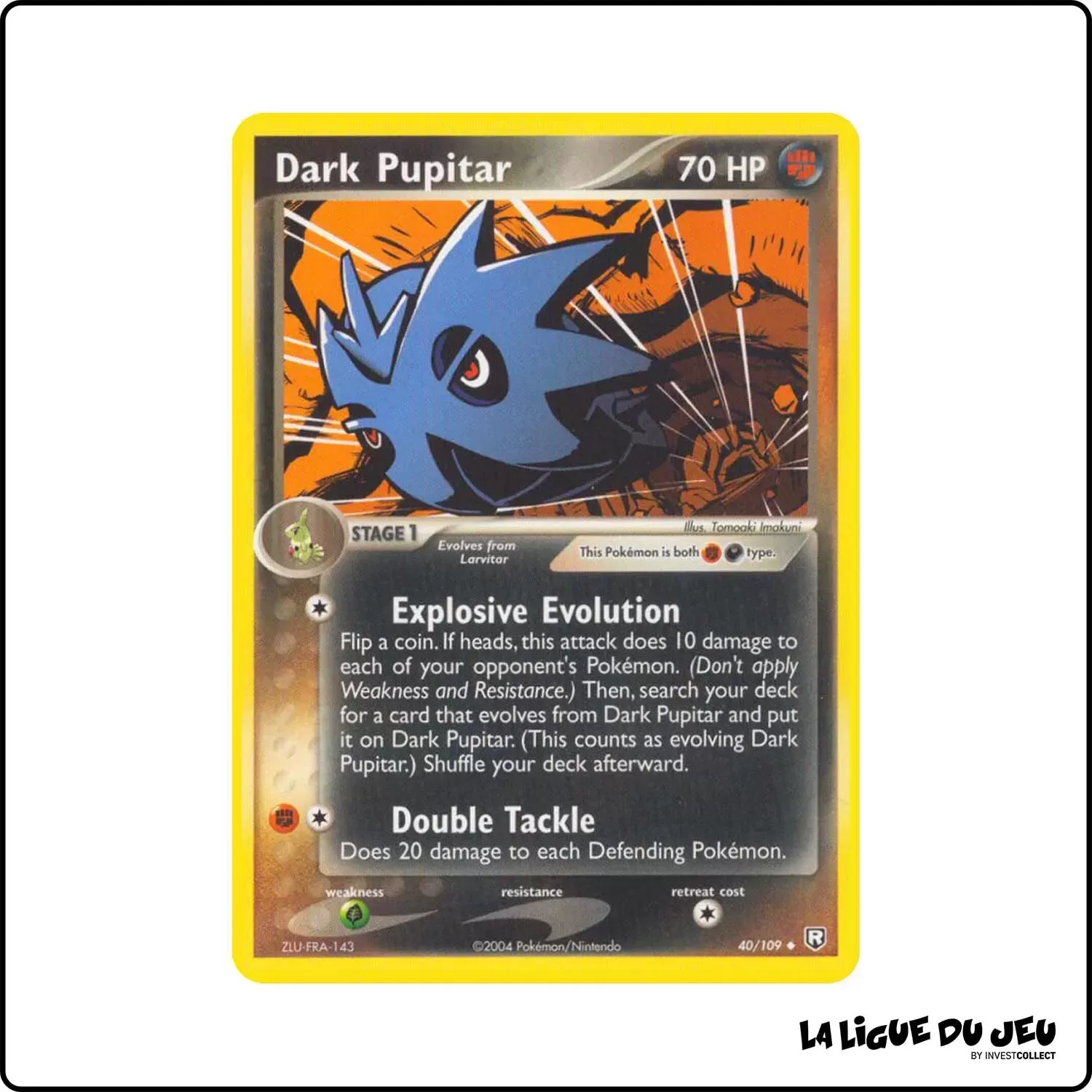 Peu commune - Pokemon - Team Rocket Returns - Dark Pupitar 40/109