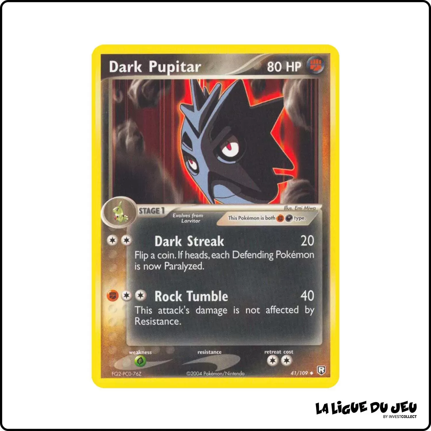 Peu commune - Pokemon - Team Rocket Returns - Dark Pupitar 41/109